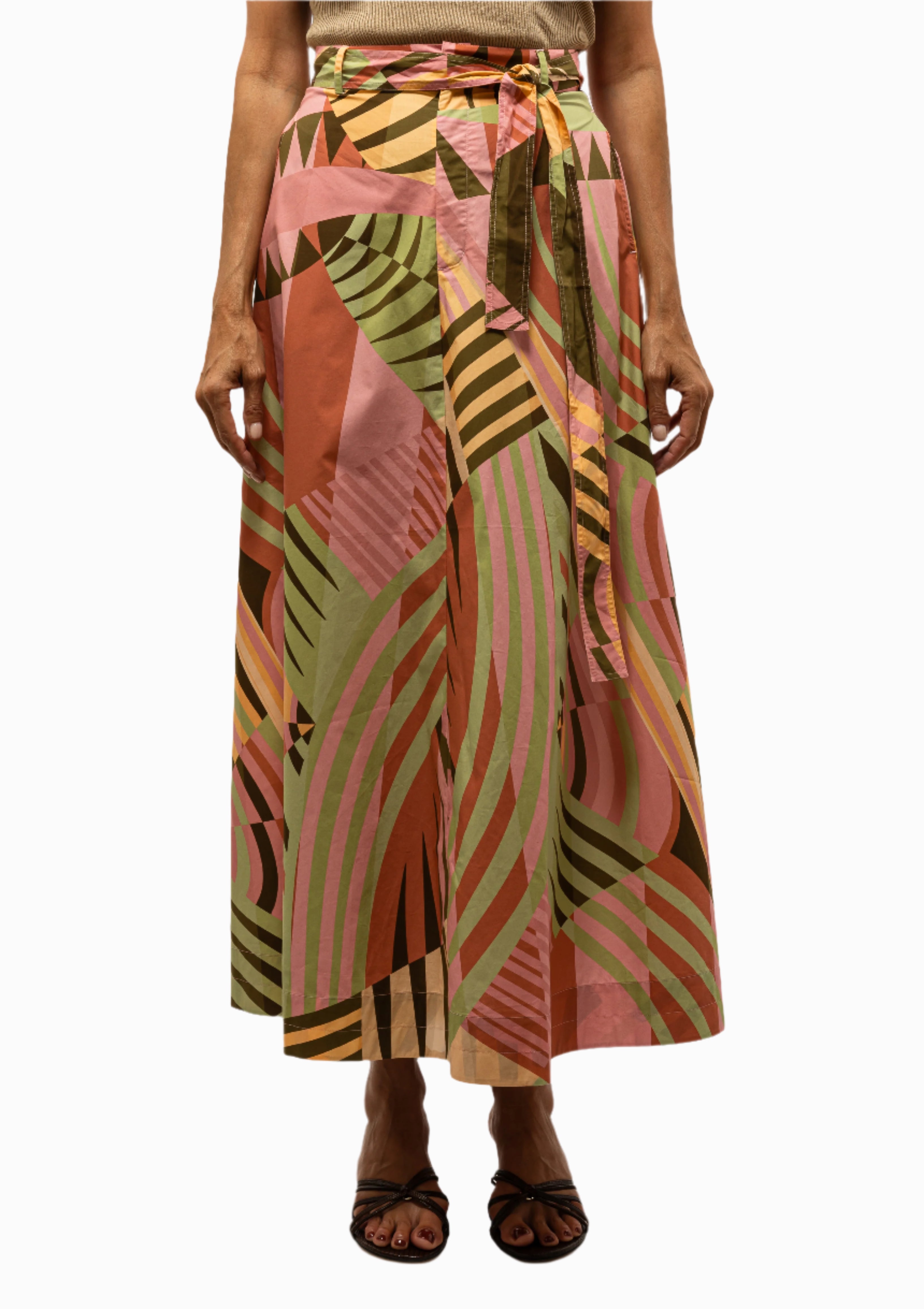 Lucrezia Skirt In Pagoda Print | Pink