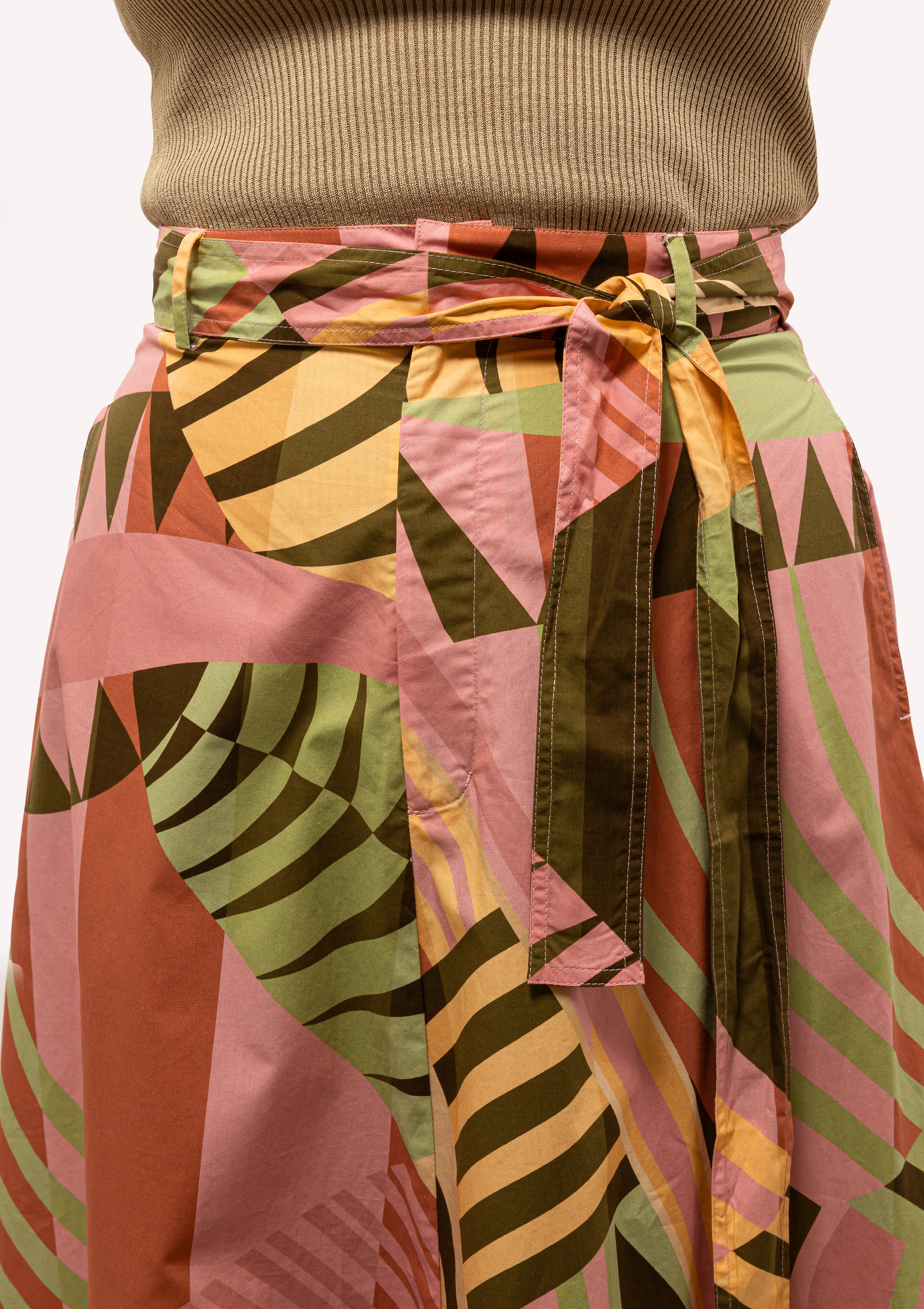 Lucrezia Skirt In Pagoda Print | Pink
