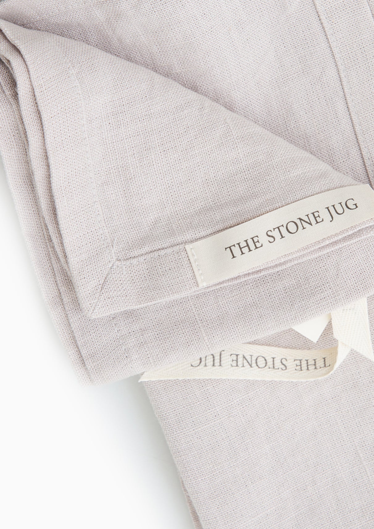 Silver 100% Stone Washed Linen Napkin, Set Of 4