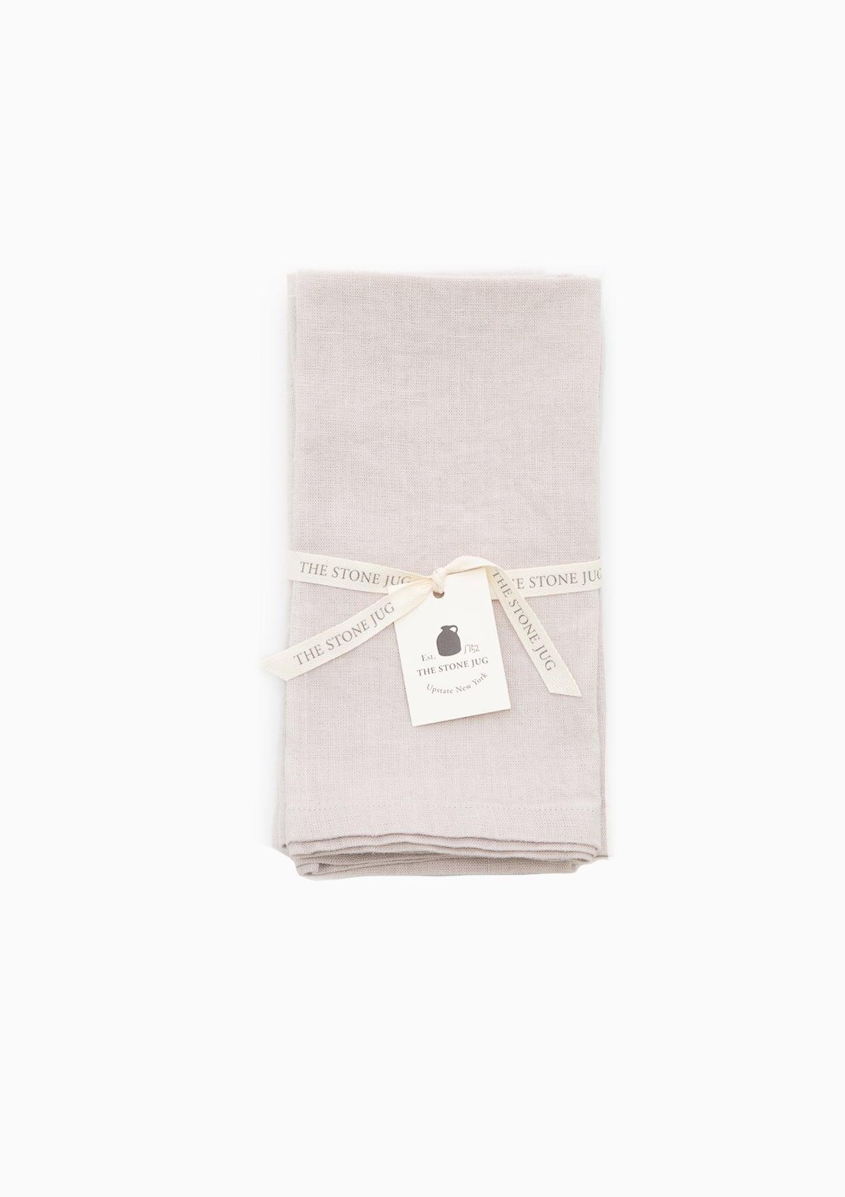 Silver 100% Stone Washed Linen Napkin, Set Of 4