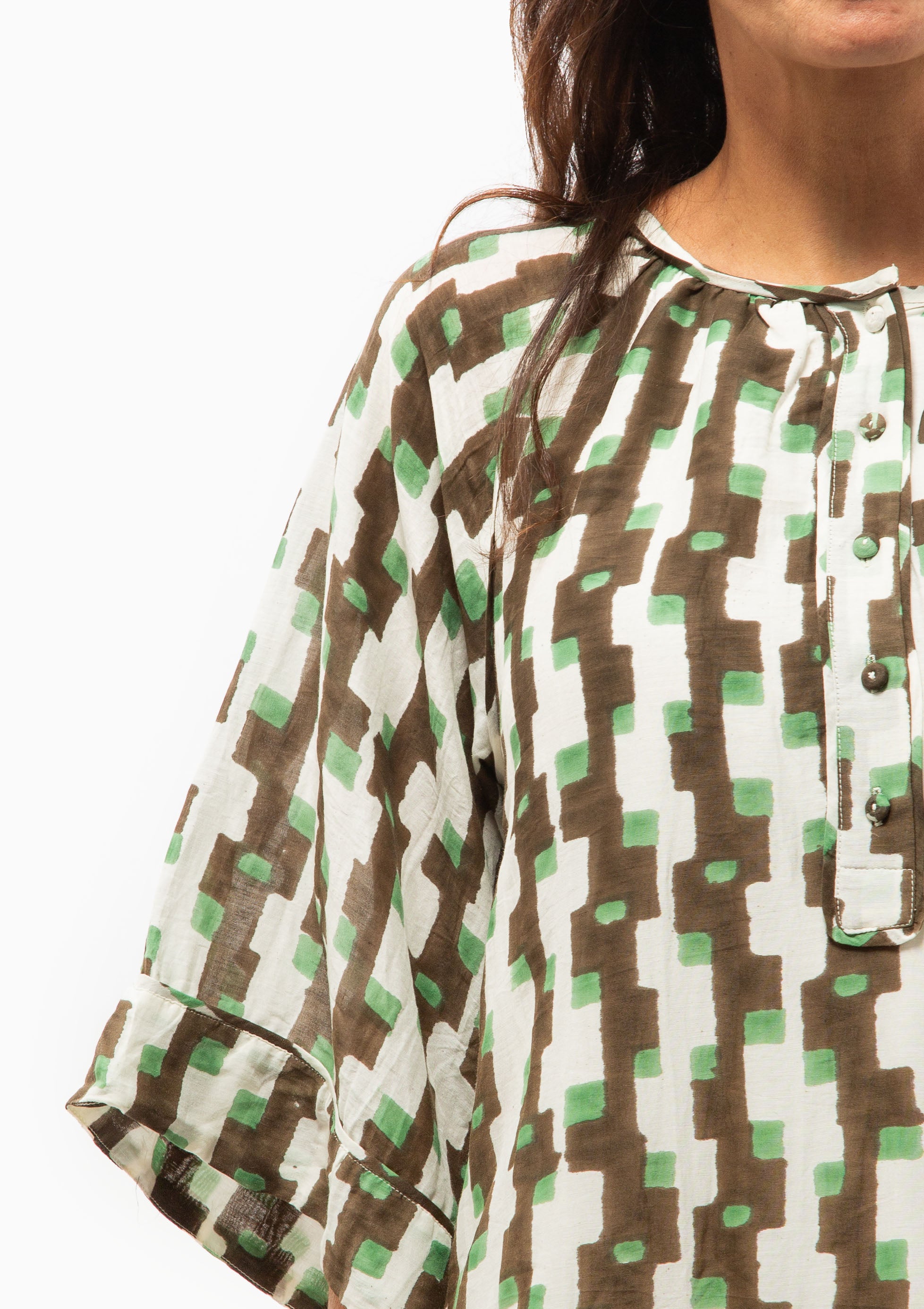 Faro Caftan | Chocolate Mint Hopscotch