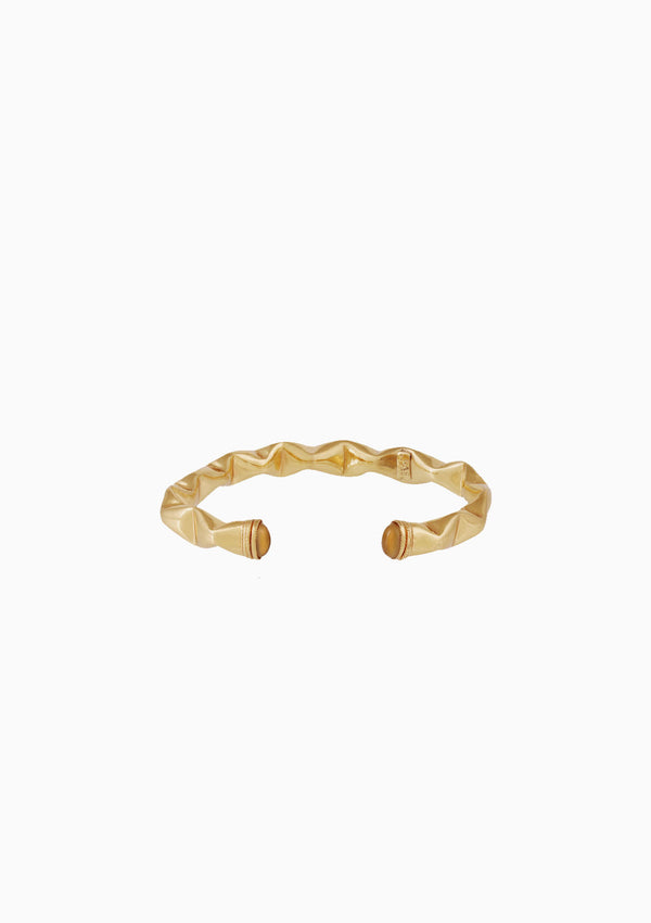 Moki Cabochons Bracelet | Gold/Beige