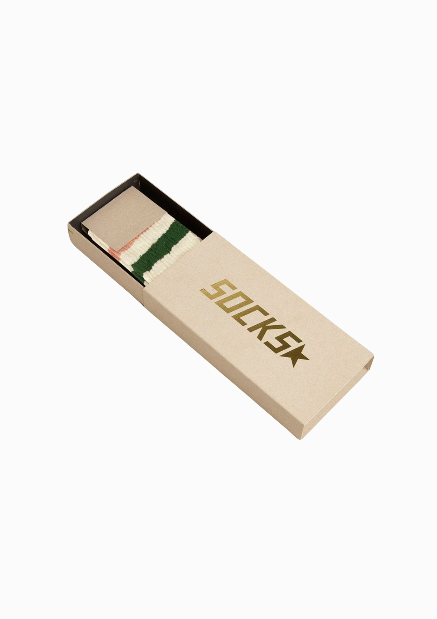 Distressed Details Stripe Socks, White | Pink/Green