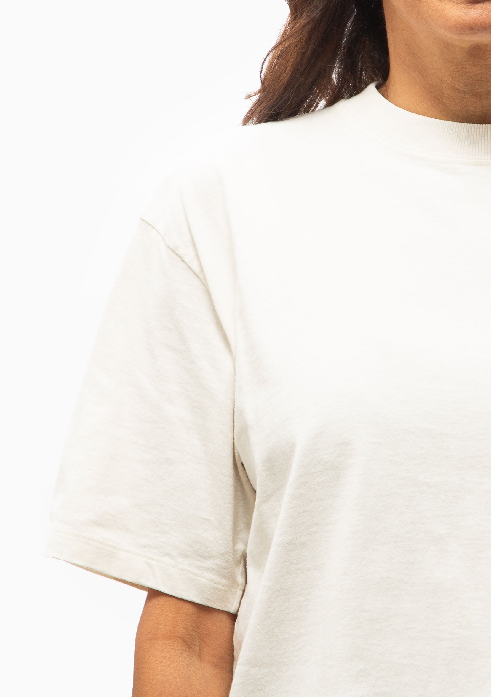 Watercolor Print Boxy T-Shirt | Arctic Wolf/Black