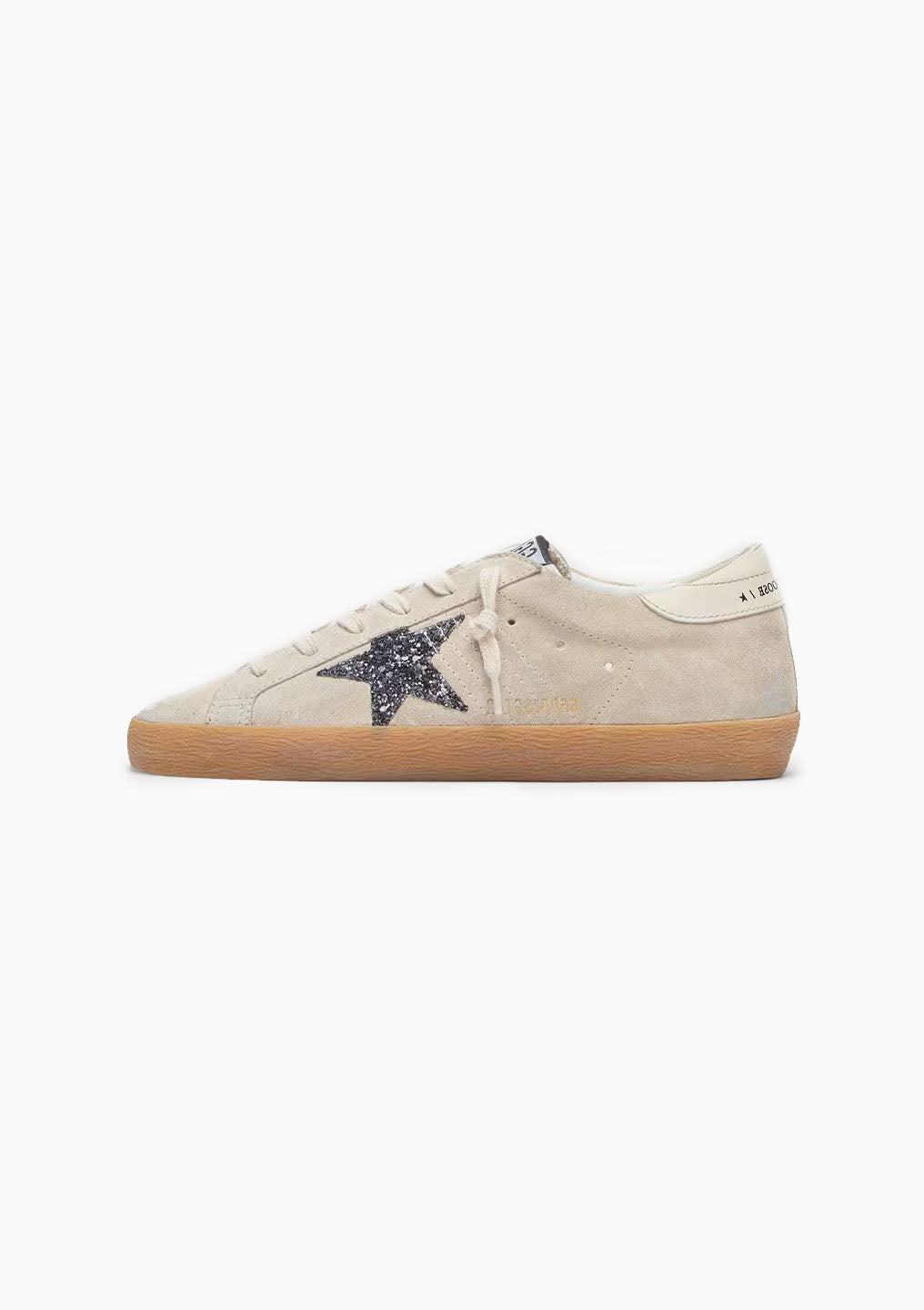 Superstar Sneaker Suede Glitter Star | Ice Grey/Silver