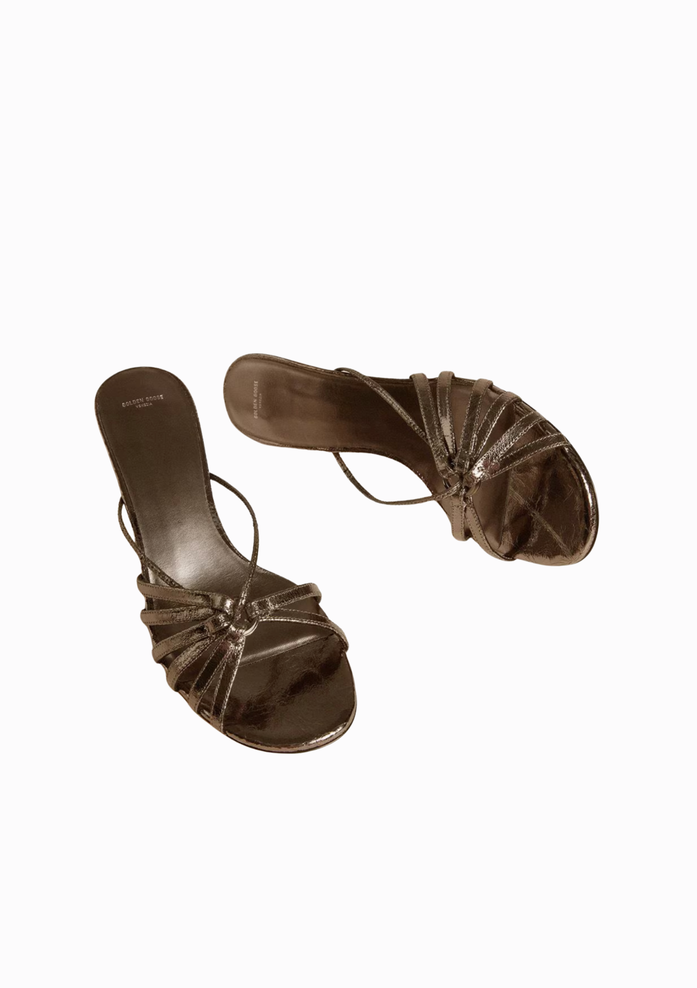 Nico Kitten Heel Sandal| Rutenio Metal