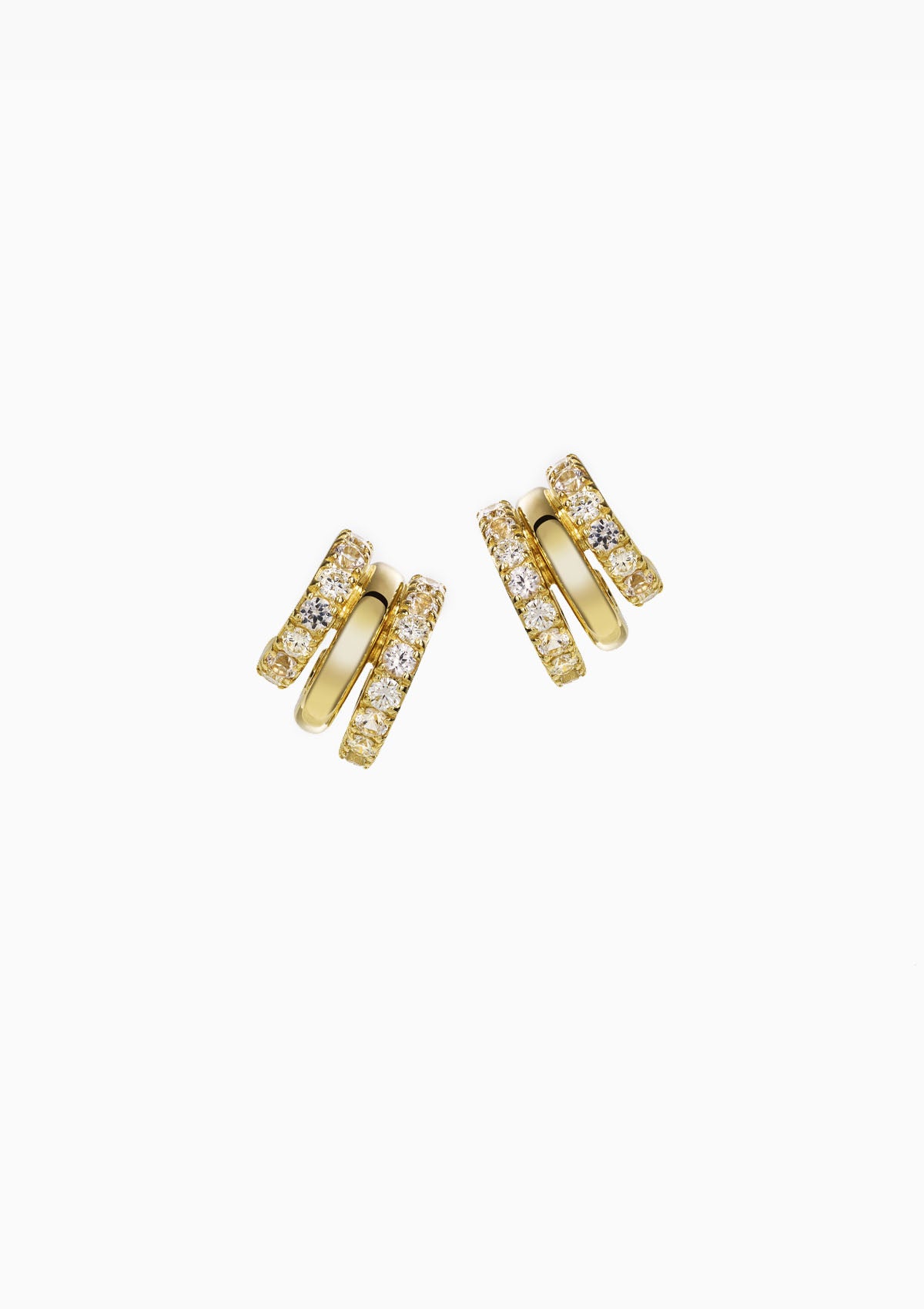 Gold & Diamond Earring Stack | Gold
