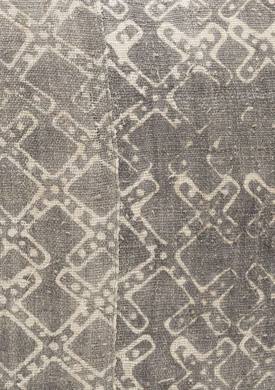 Grey Batik Criss Cross Cushion | 22" x 20.5"