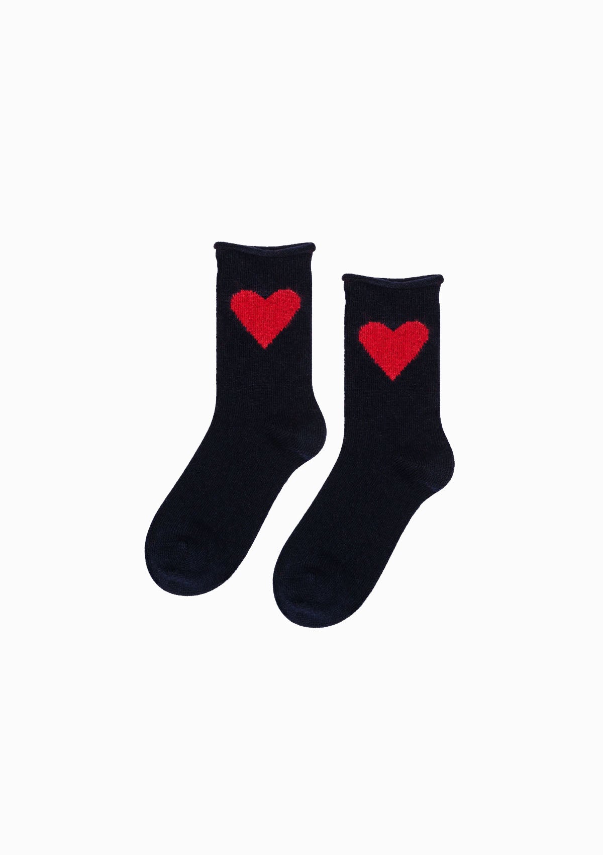 Love Cashmere Crew Socks Navy OS | Navy