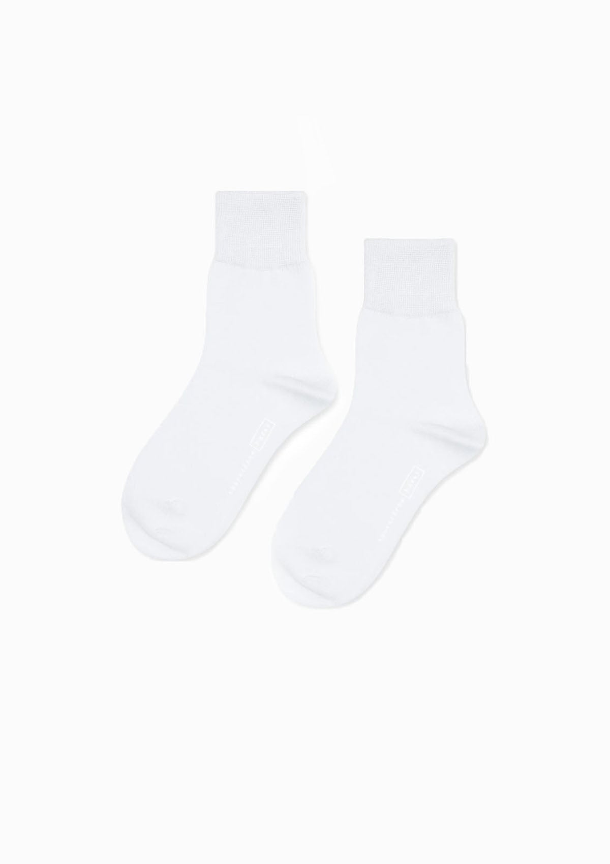 Trouser Crew Socks | White