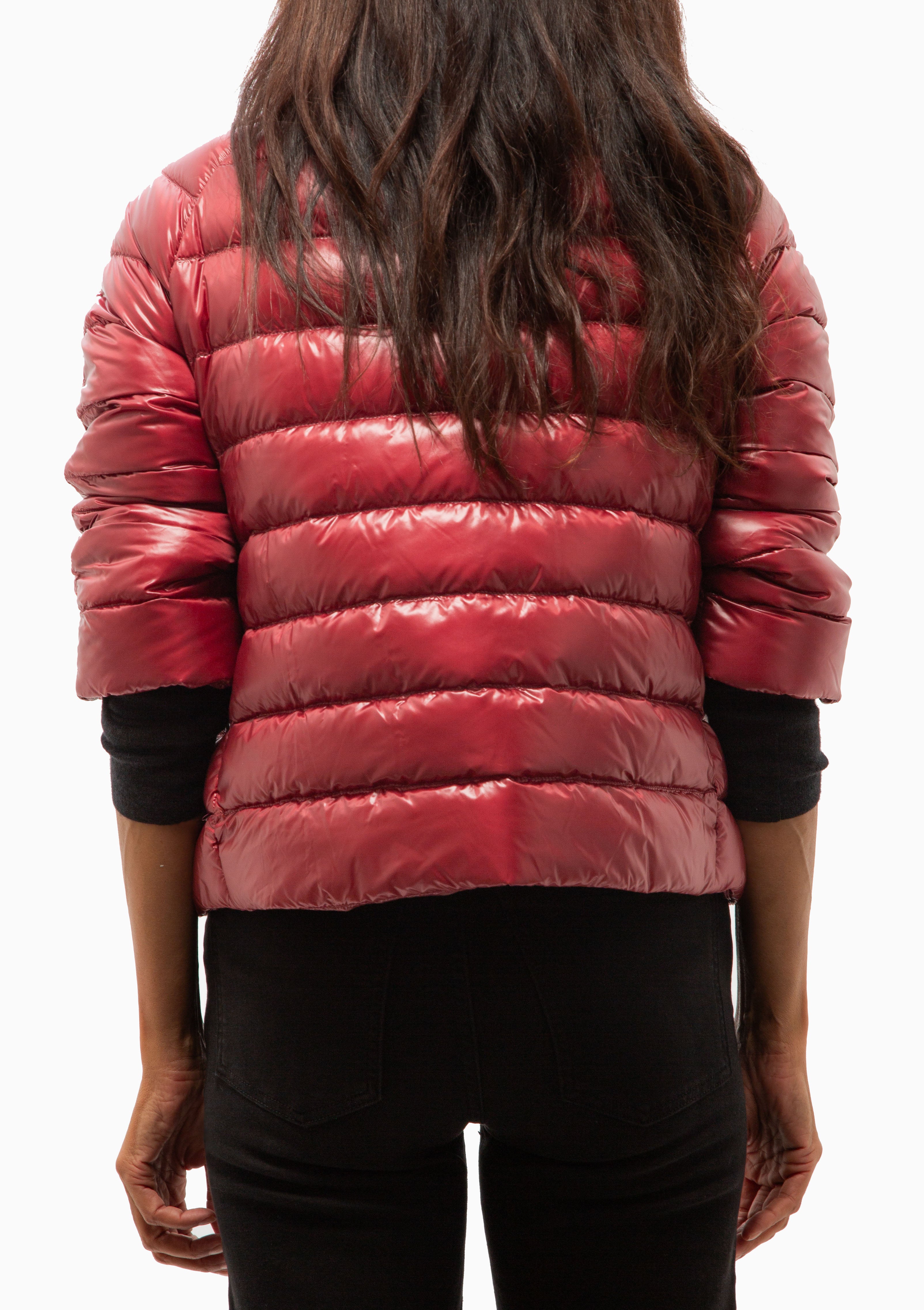 Classic Nylon Sofia 3/4 Sleeve Jacket | Bordeaux