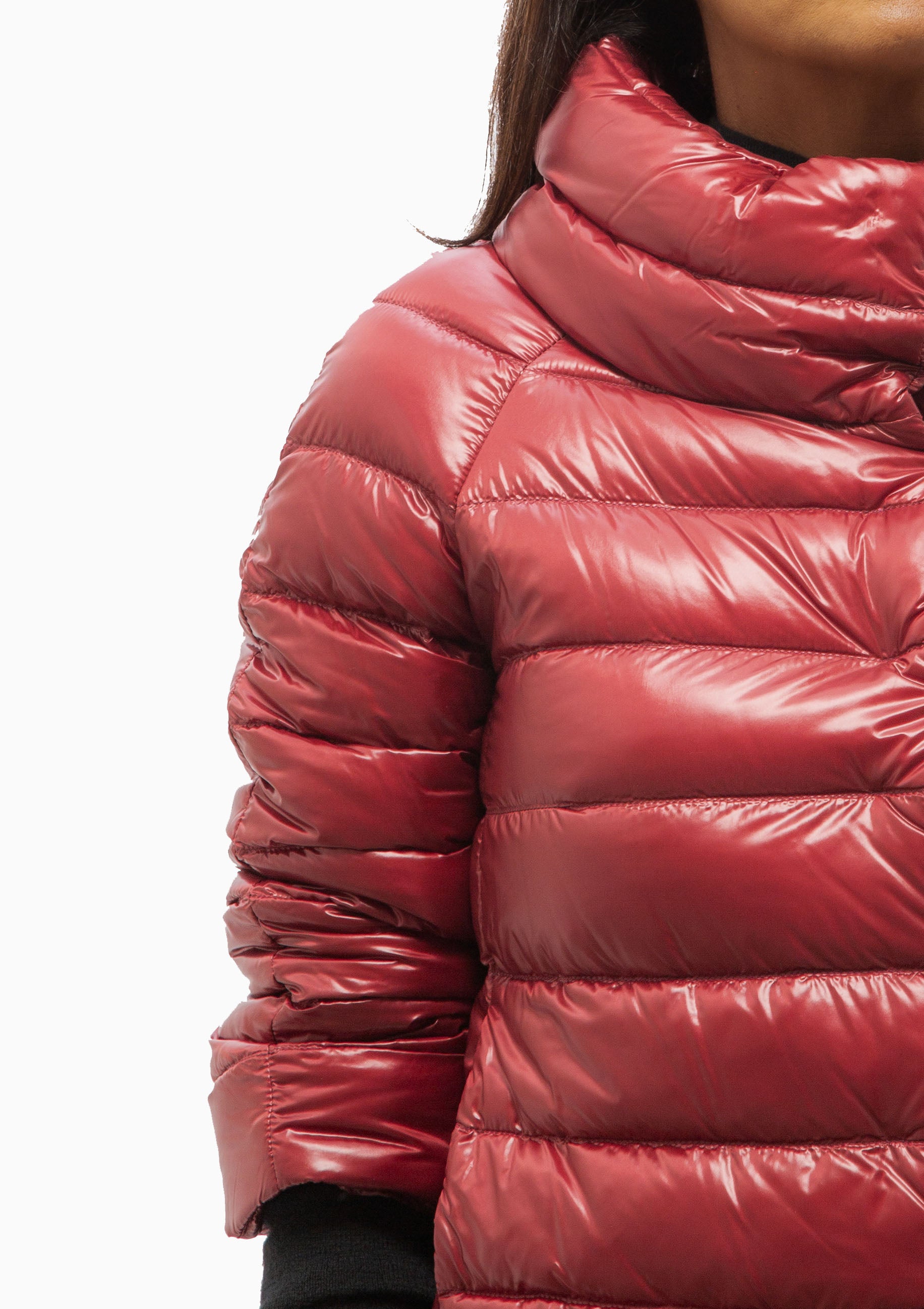 Classic Nylon Sofia 3/4 Sleeve Jacket | Bordeaux