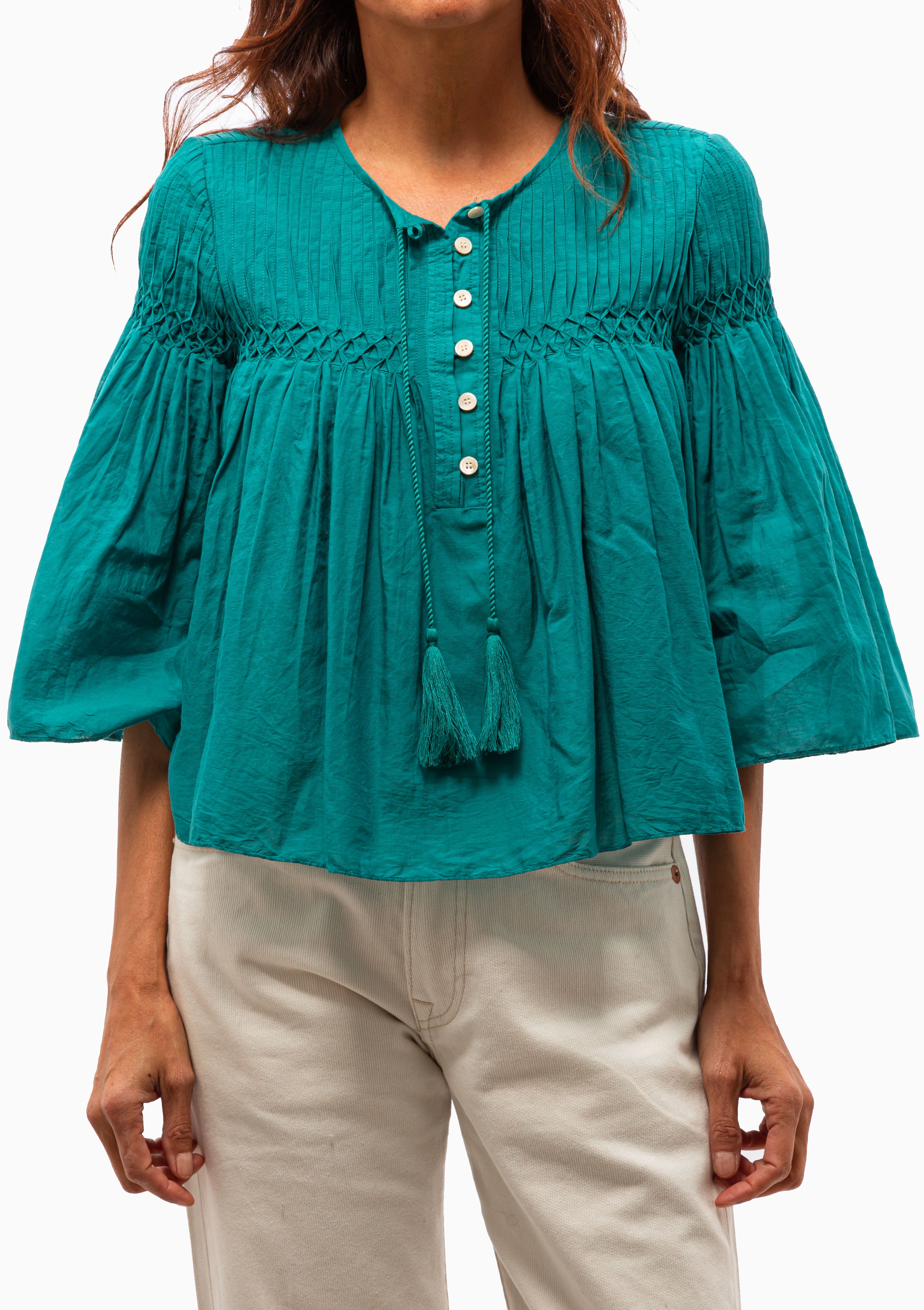 Axeliana Top | Emerald