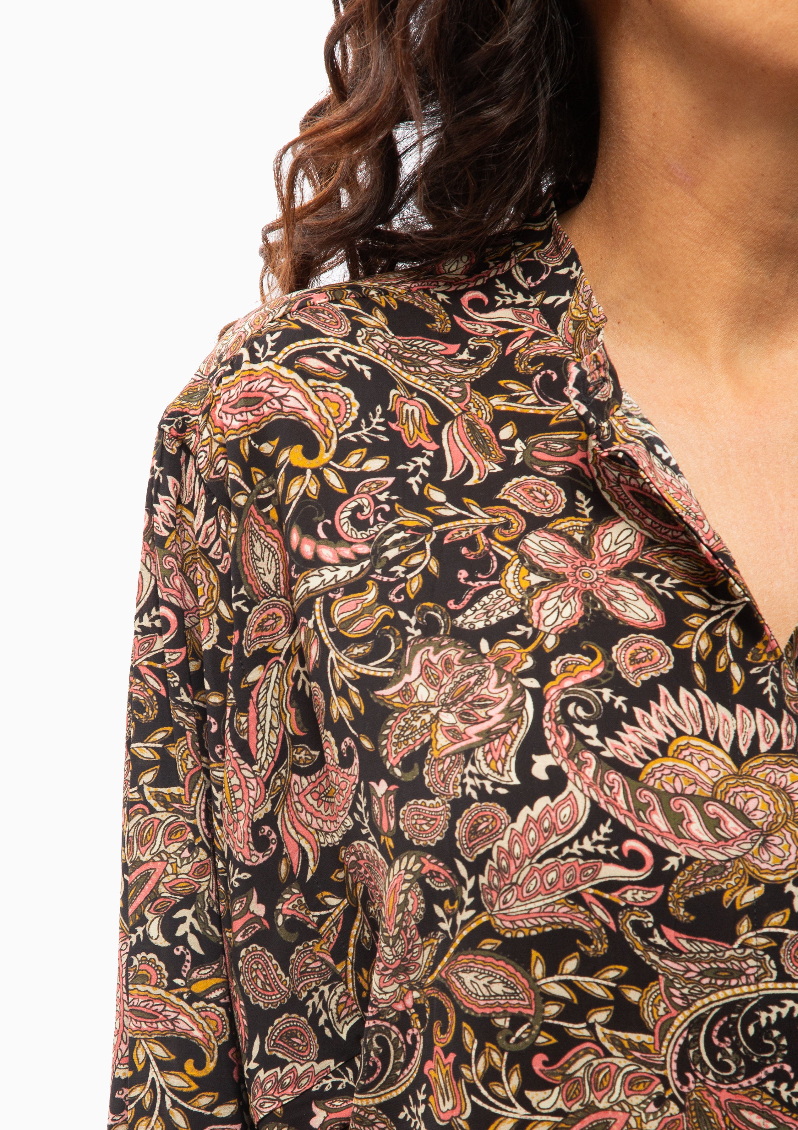 Catchell Shirt | Black/Ochre