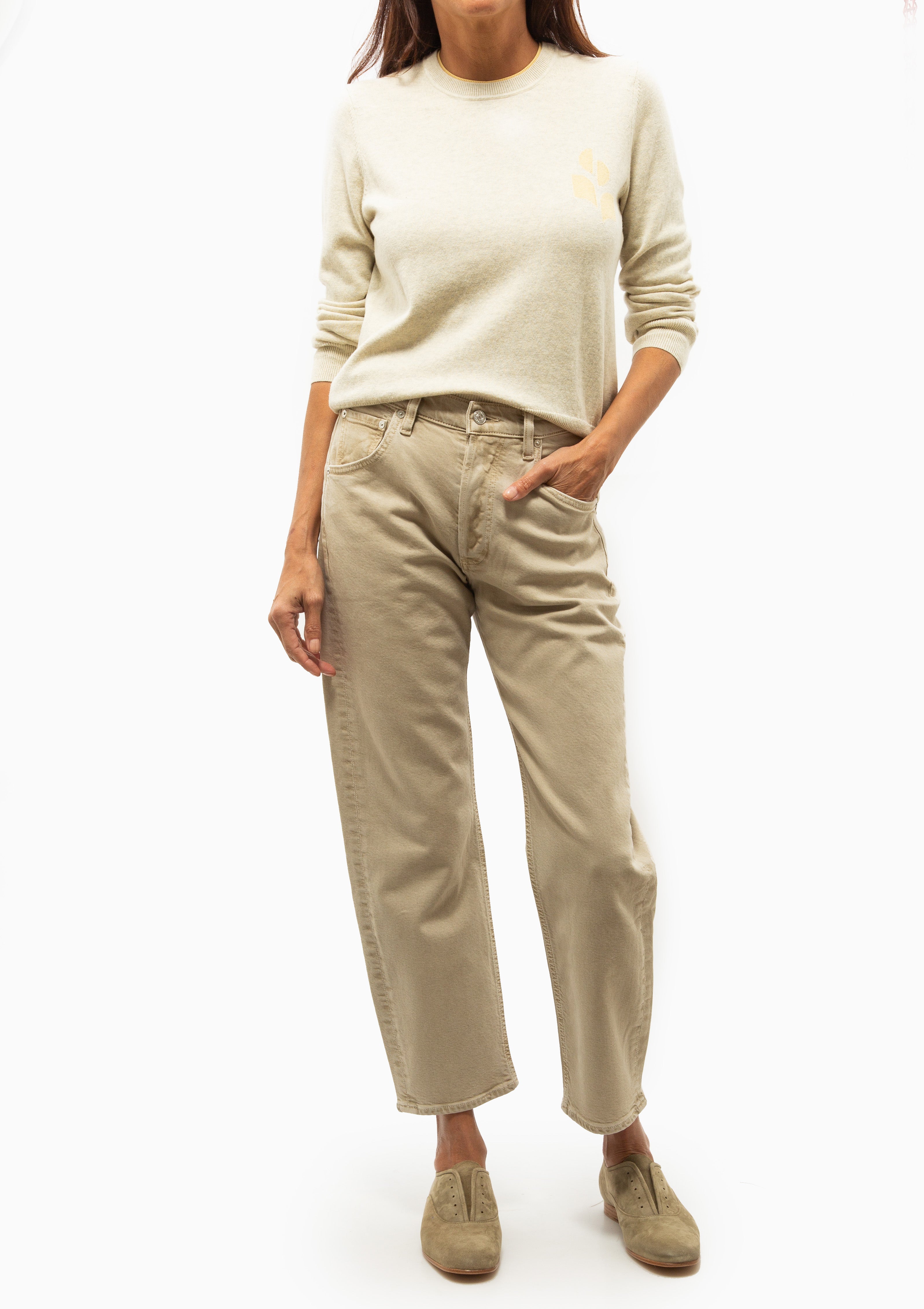 Lanta Pullover | Light Grey/Light Yellow