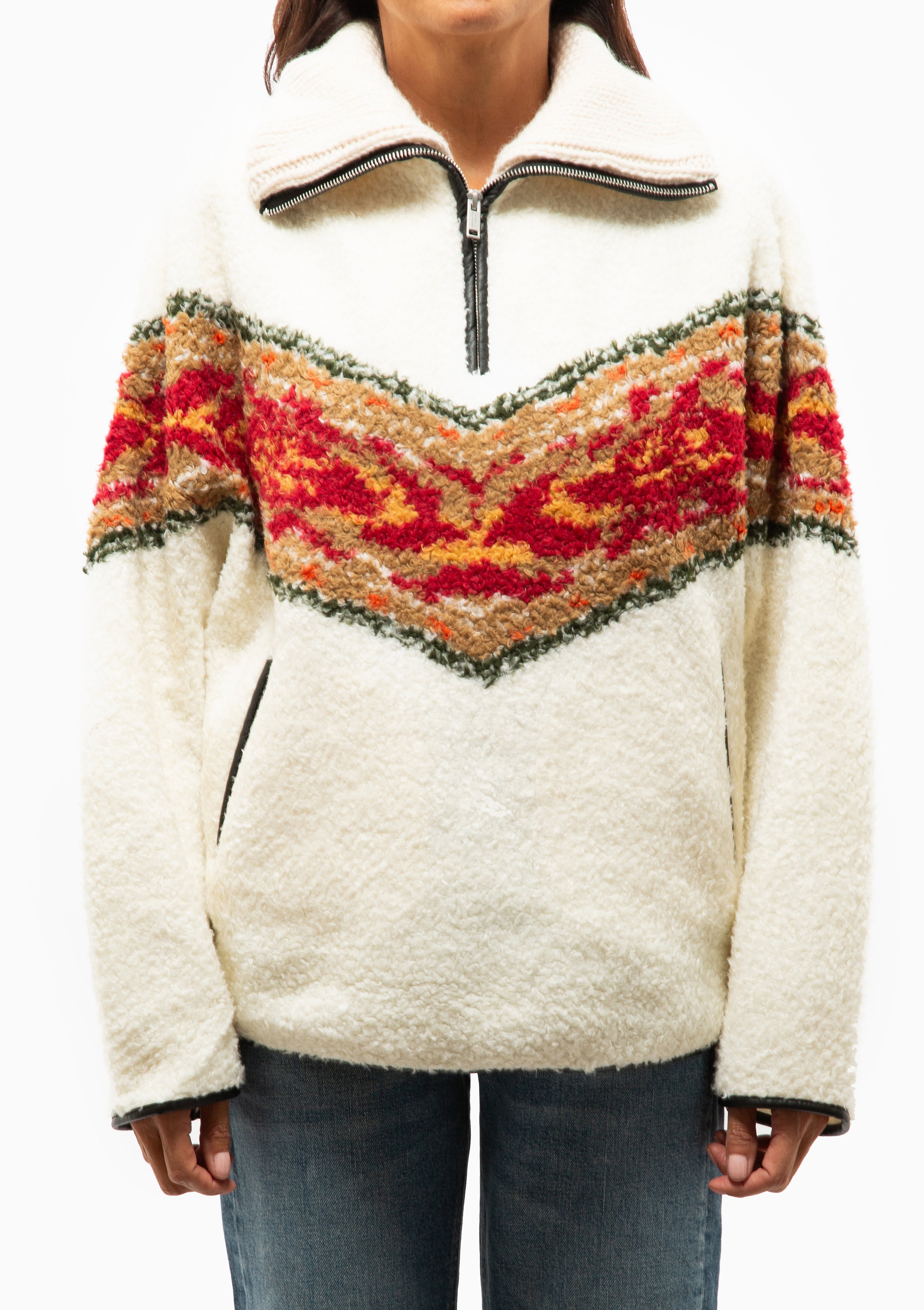Marner Fleece Sweater | Ecru
