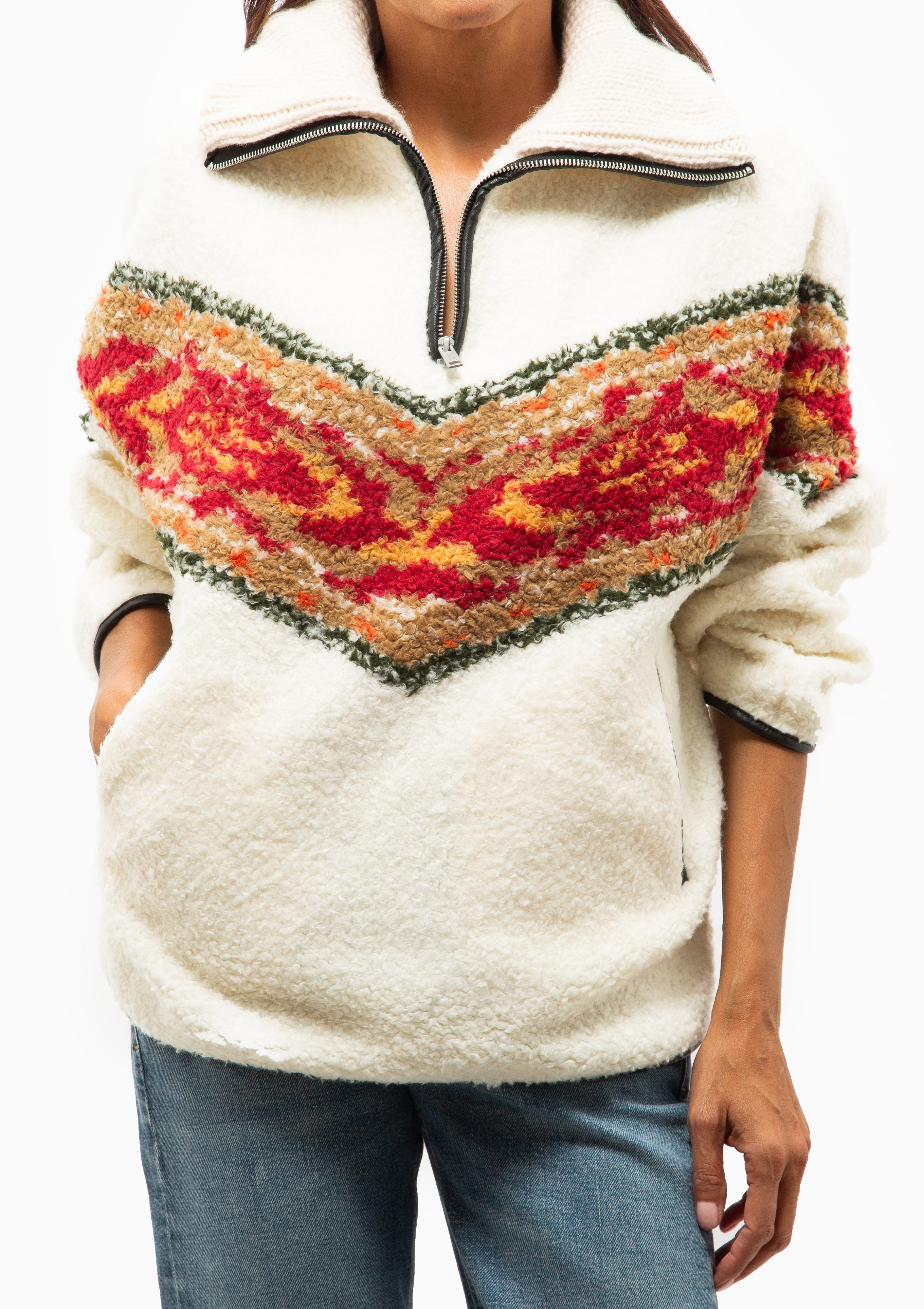 Marner Fleece Sweater | Ecru