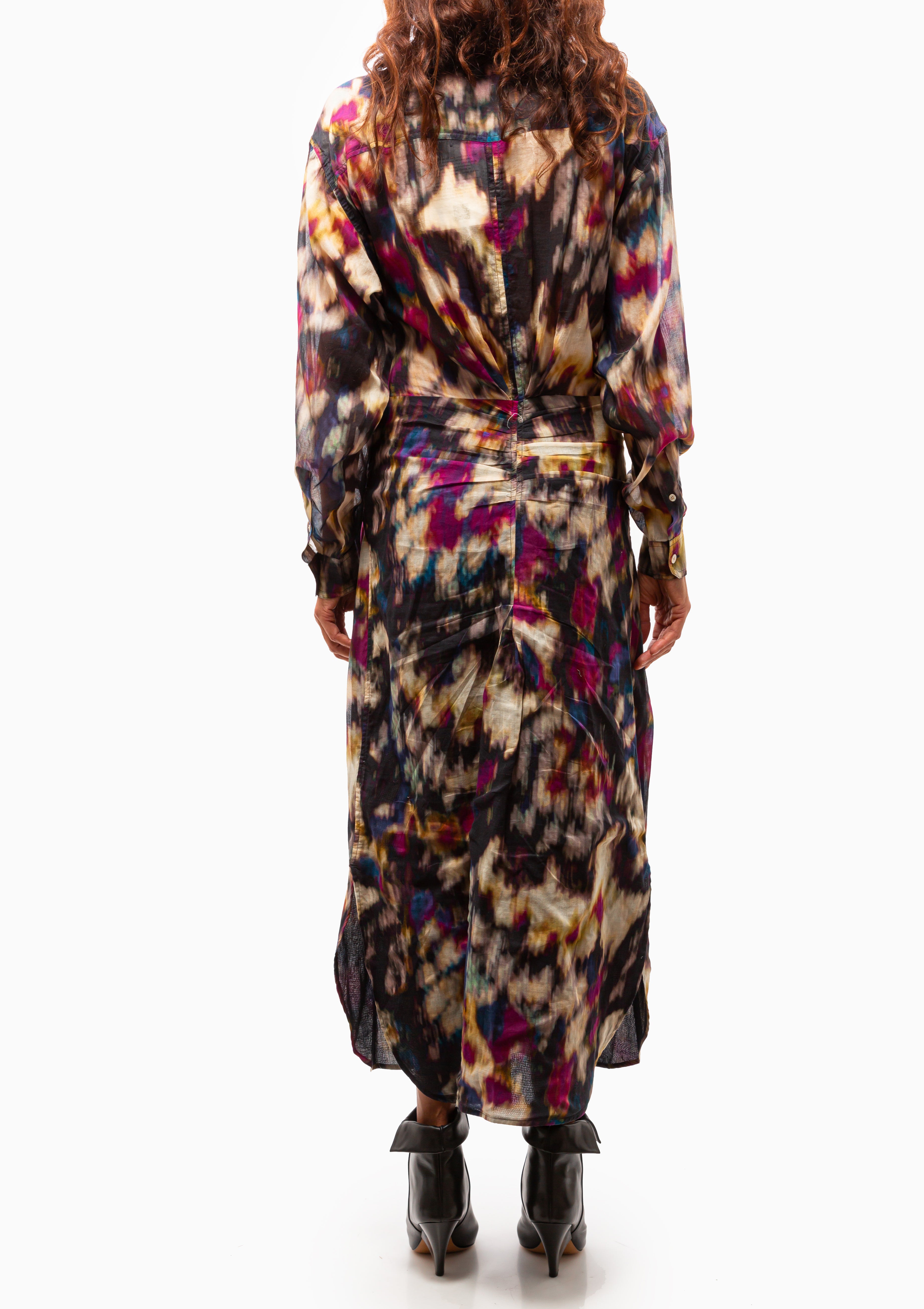 Nesly Dress | Ochre/Black