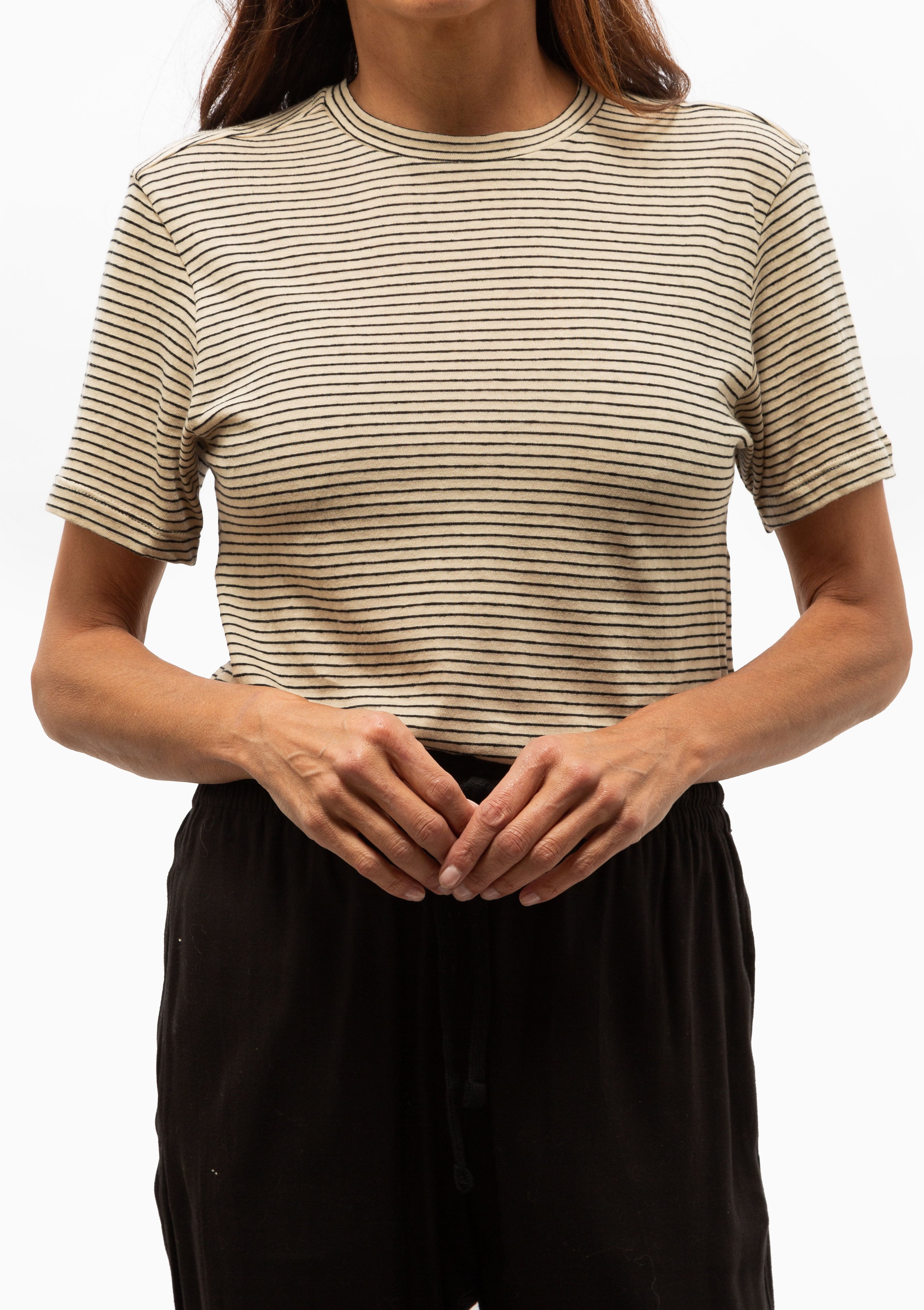 Zewel T-Shirt | Black/Beige