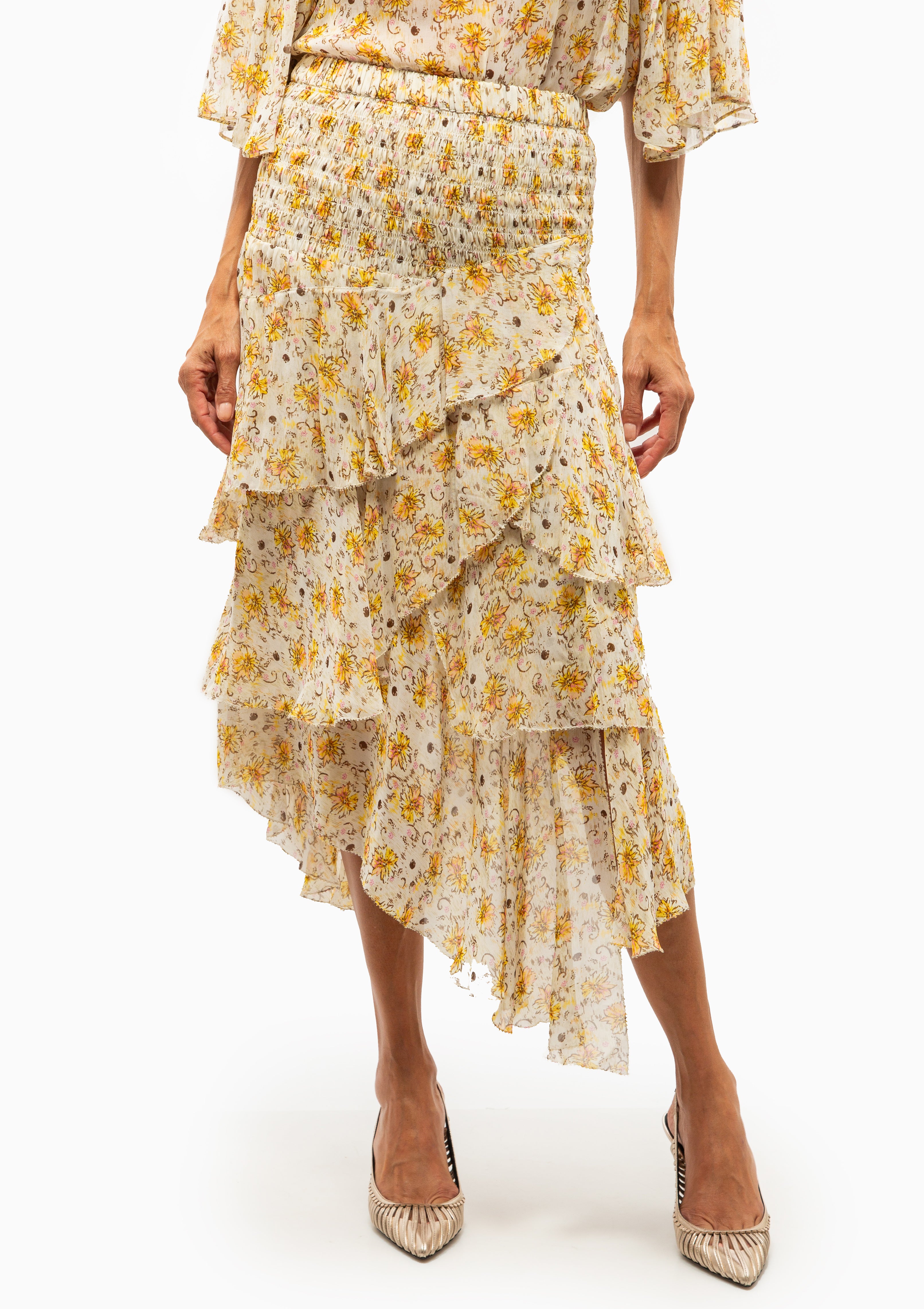 Brigitte Skirt | Light Yellow/Ecru