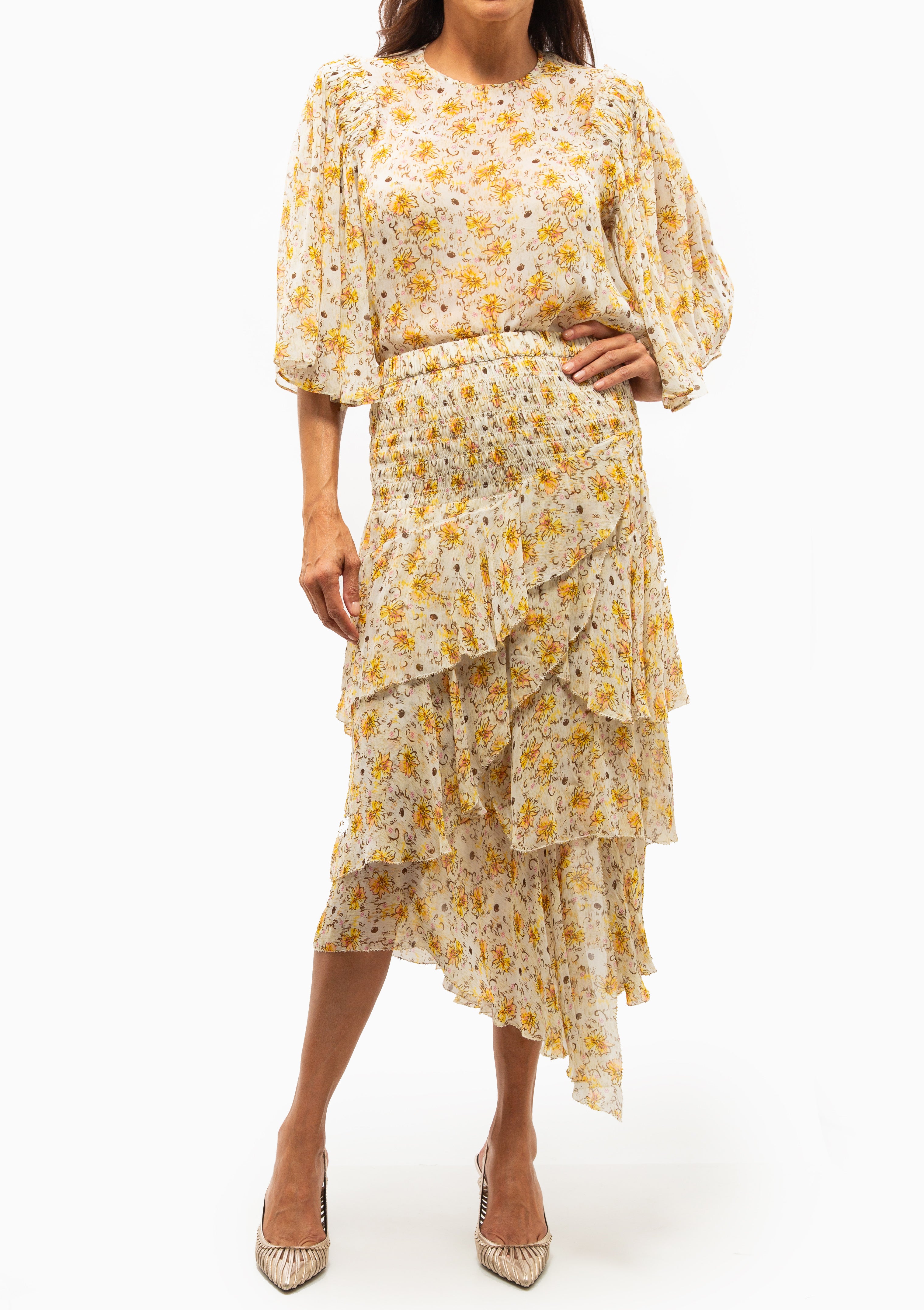 Brigitte Skirt | Light Yellow/Ecru