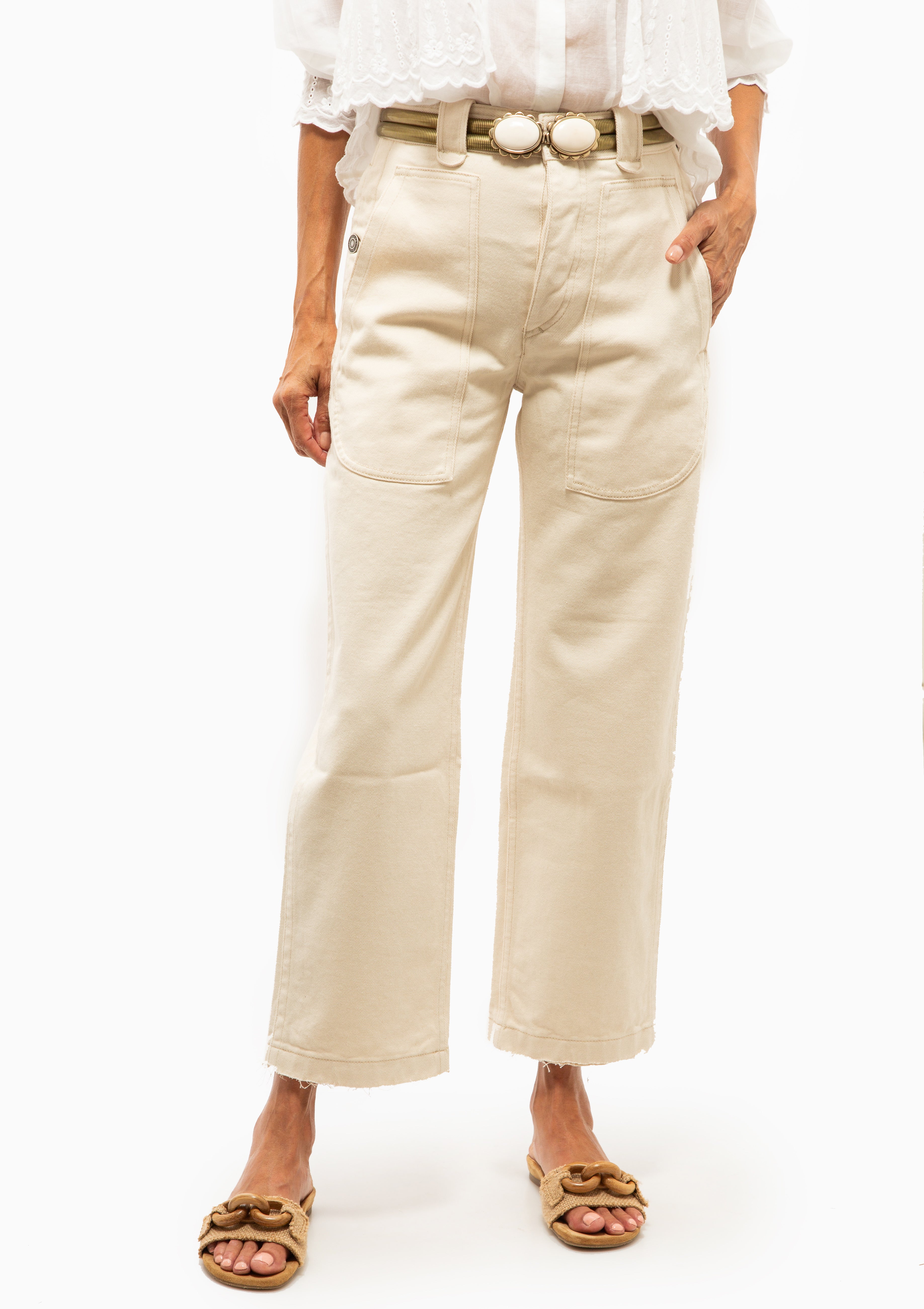 Ermina Pants | Ecru