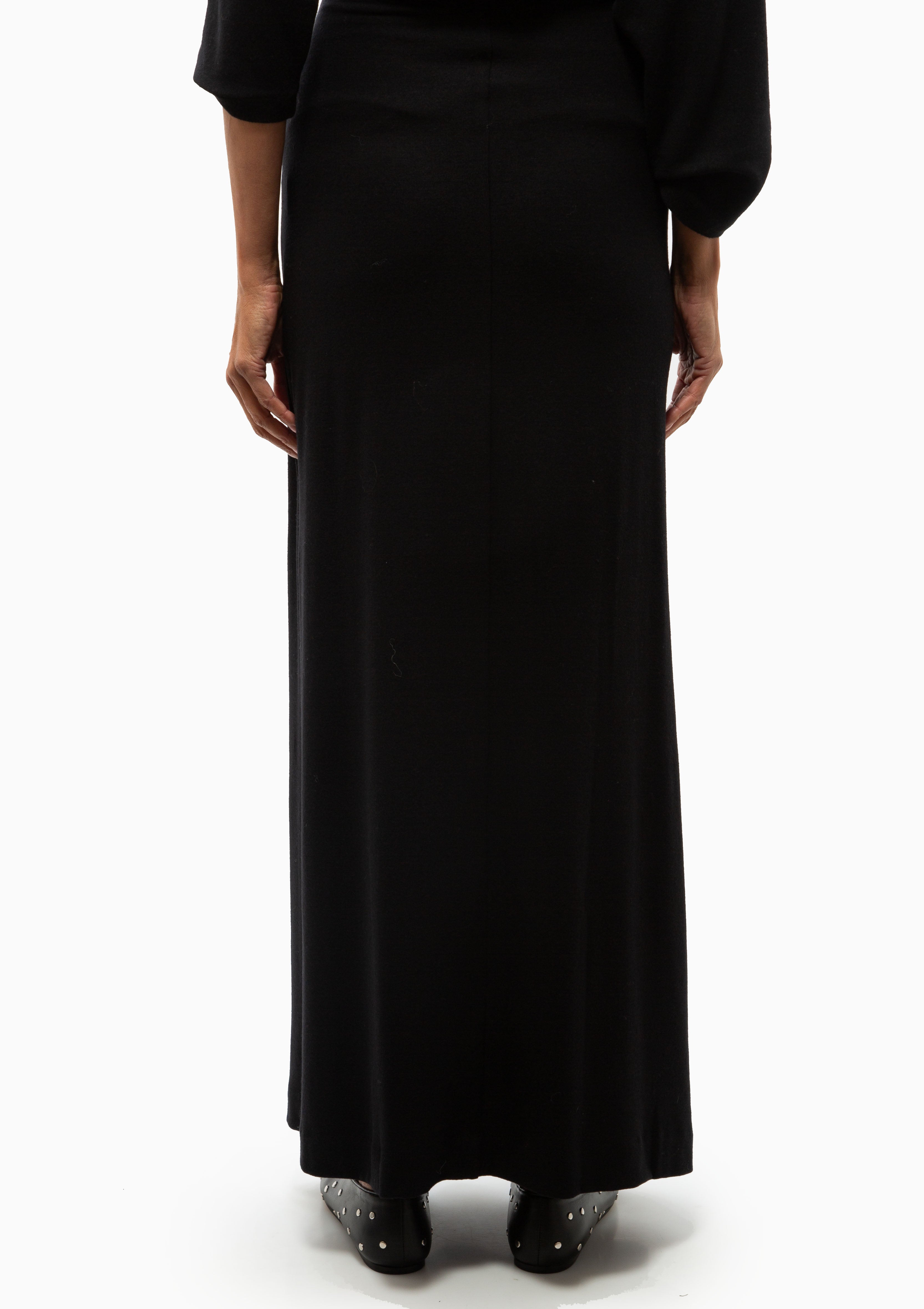 Lauren High Waist Maxi Skirt | Black