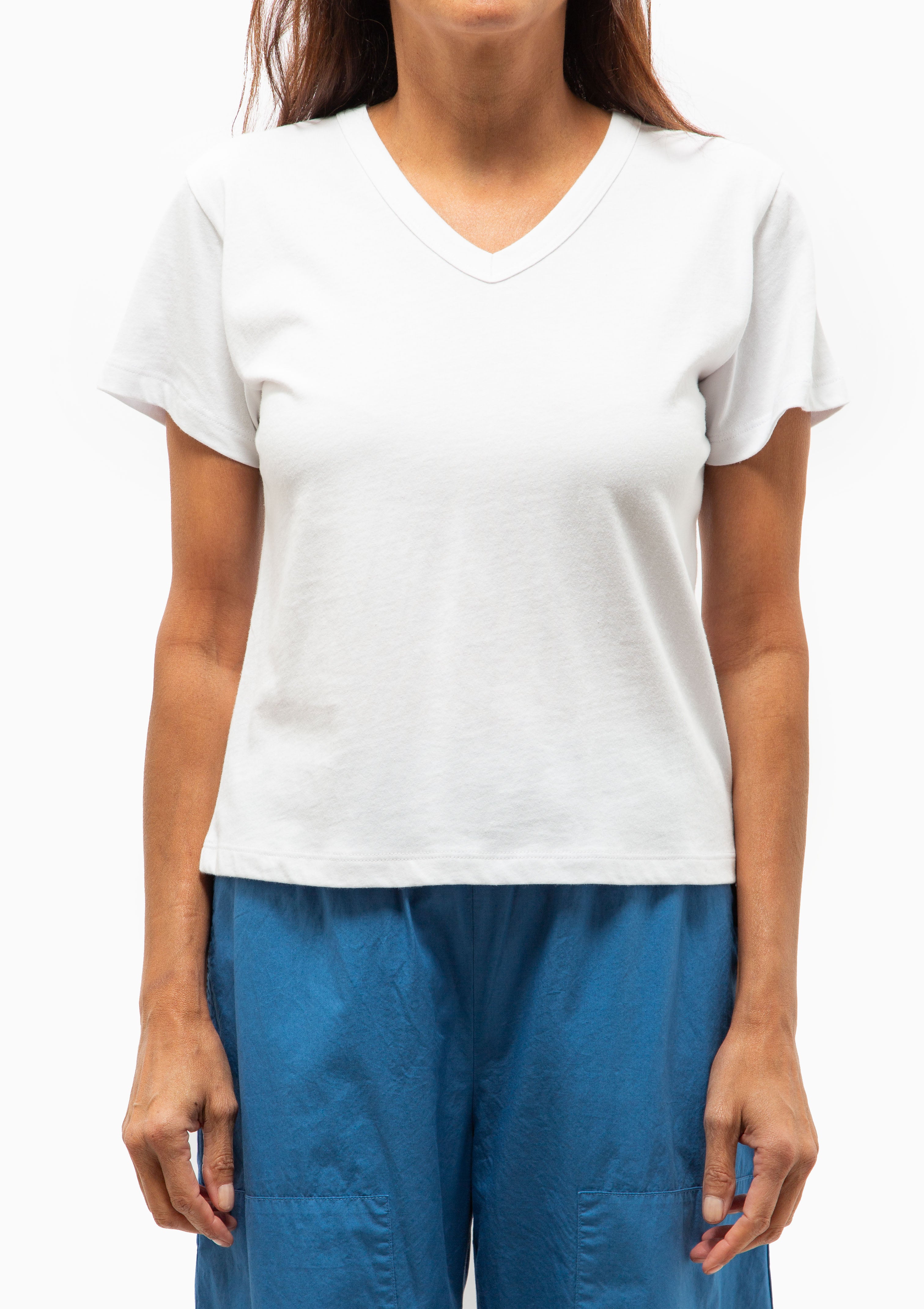 Margo V Neck | White