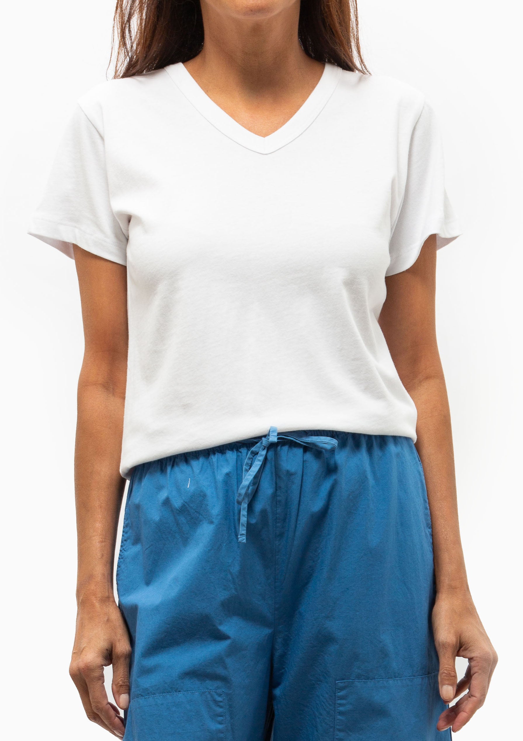 Margo V Neck | White