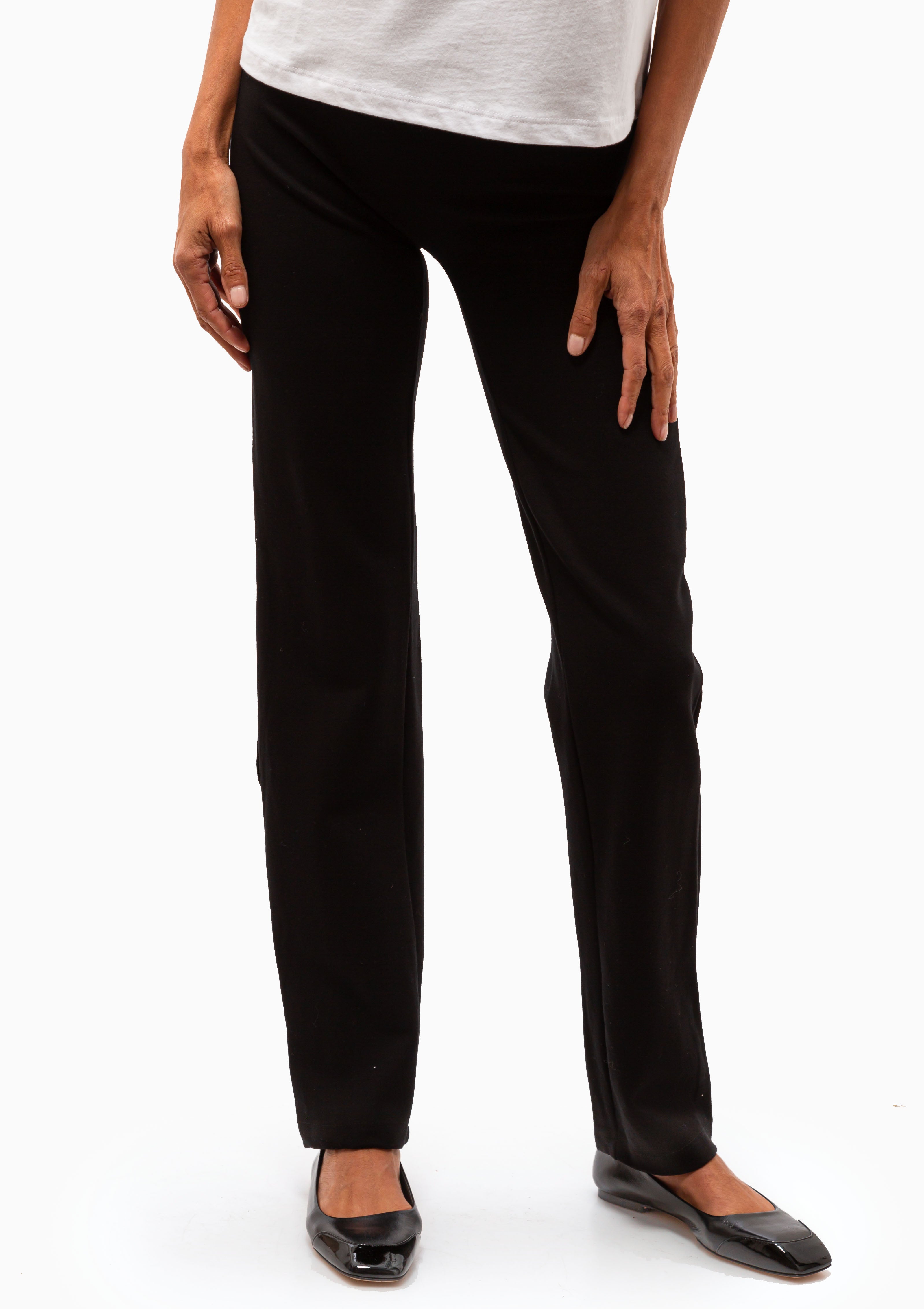 Rio High Waist Straight Pant II | Black
