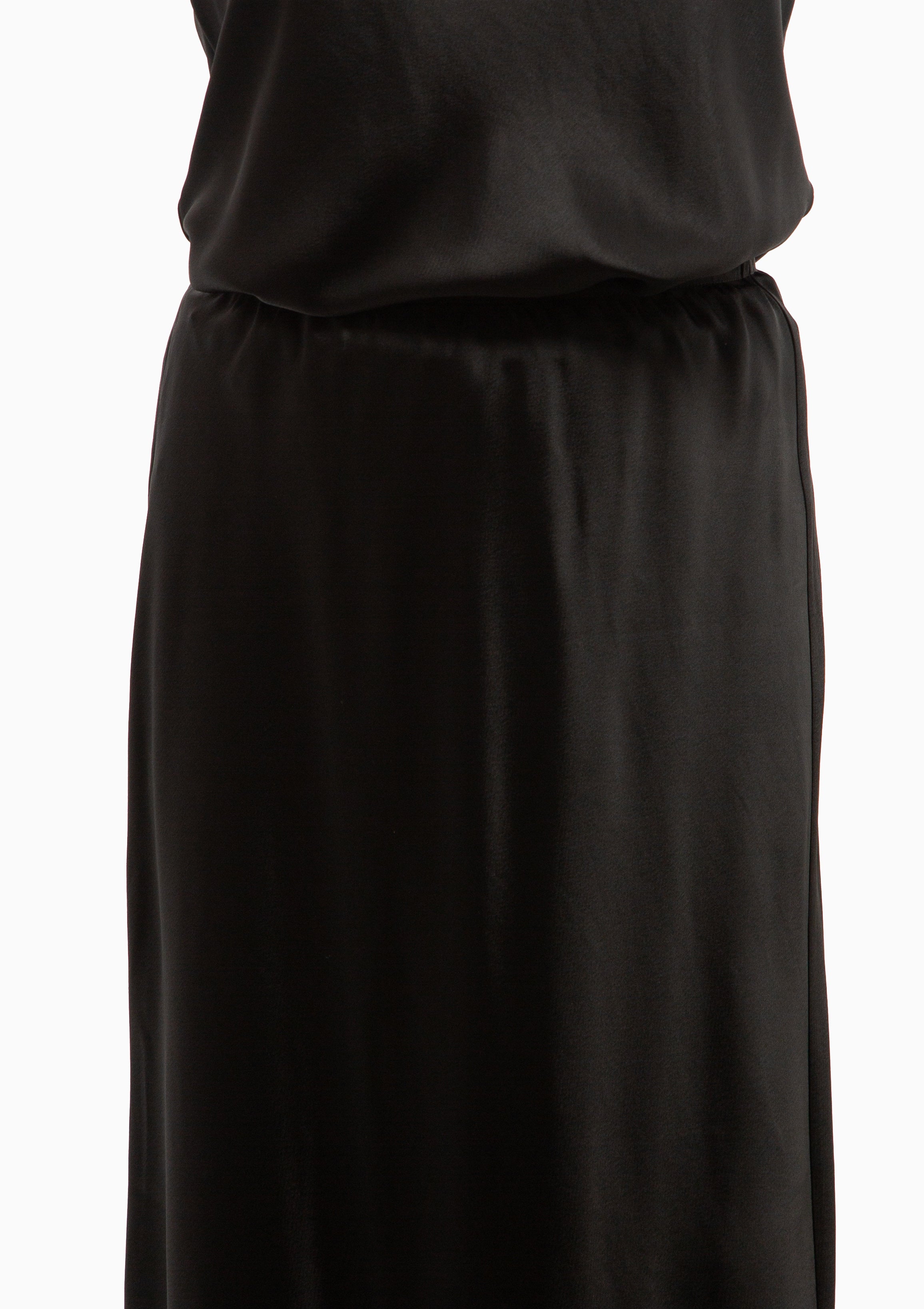 Barb Bias Ankle Skirt | Black