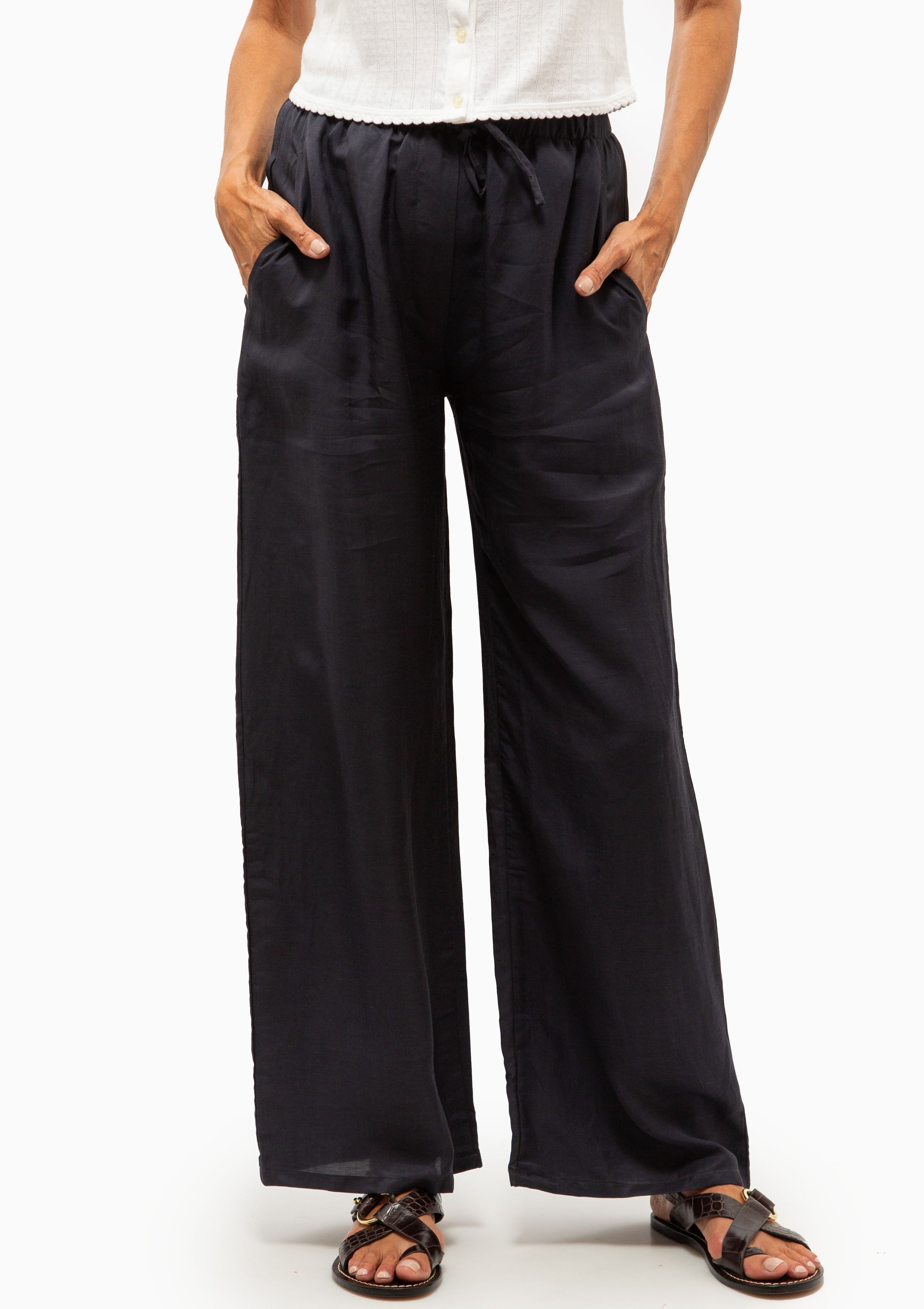 Daniel Drawstring Pocket Pant | Midnight