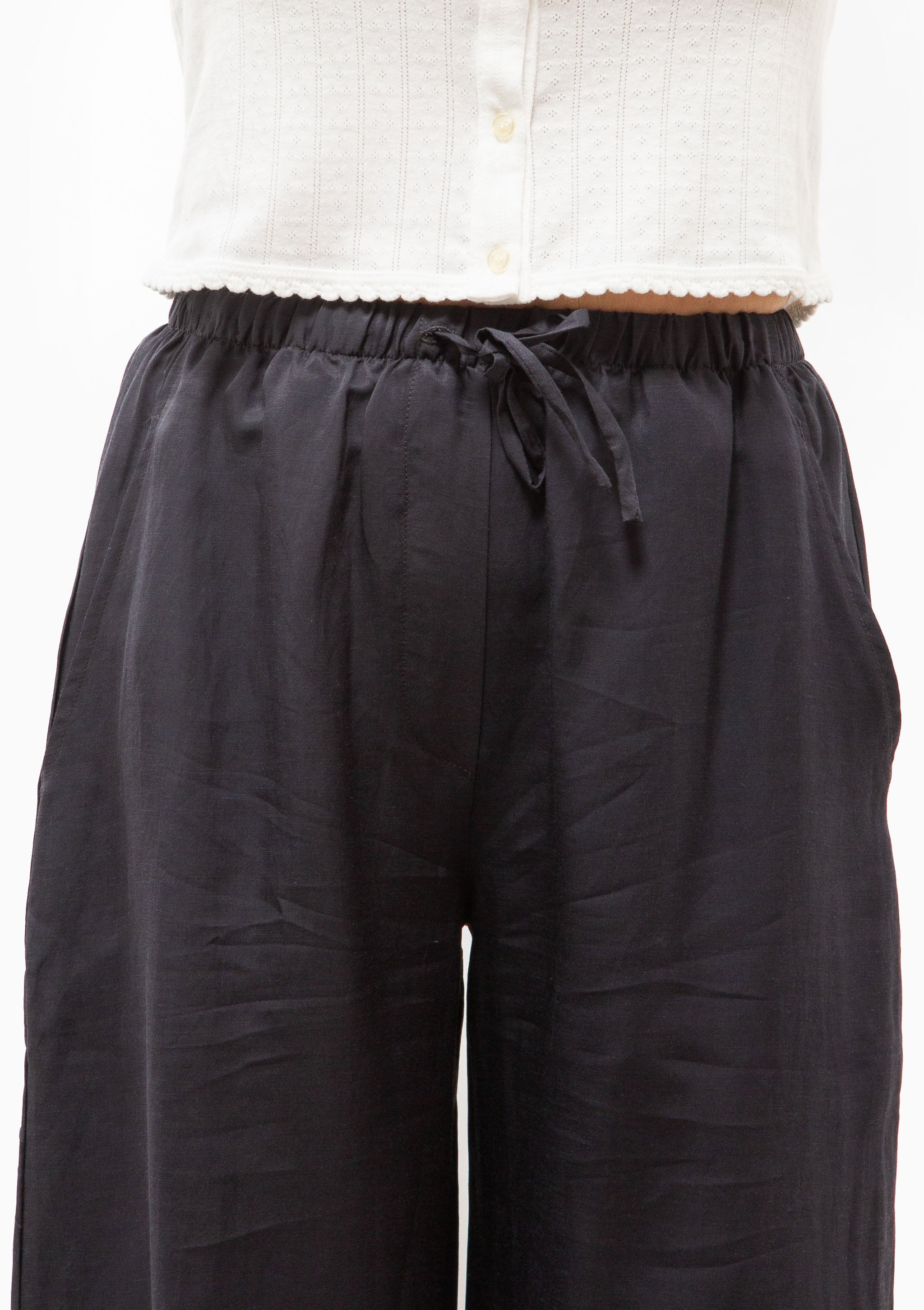 Daniel Drawstring Pocket Pant | Midnight
