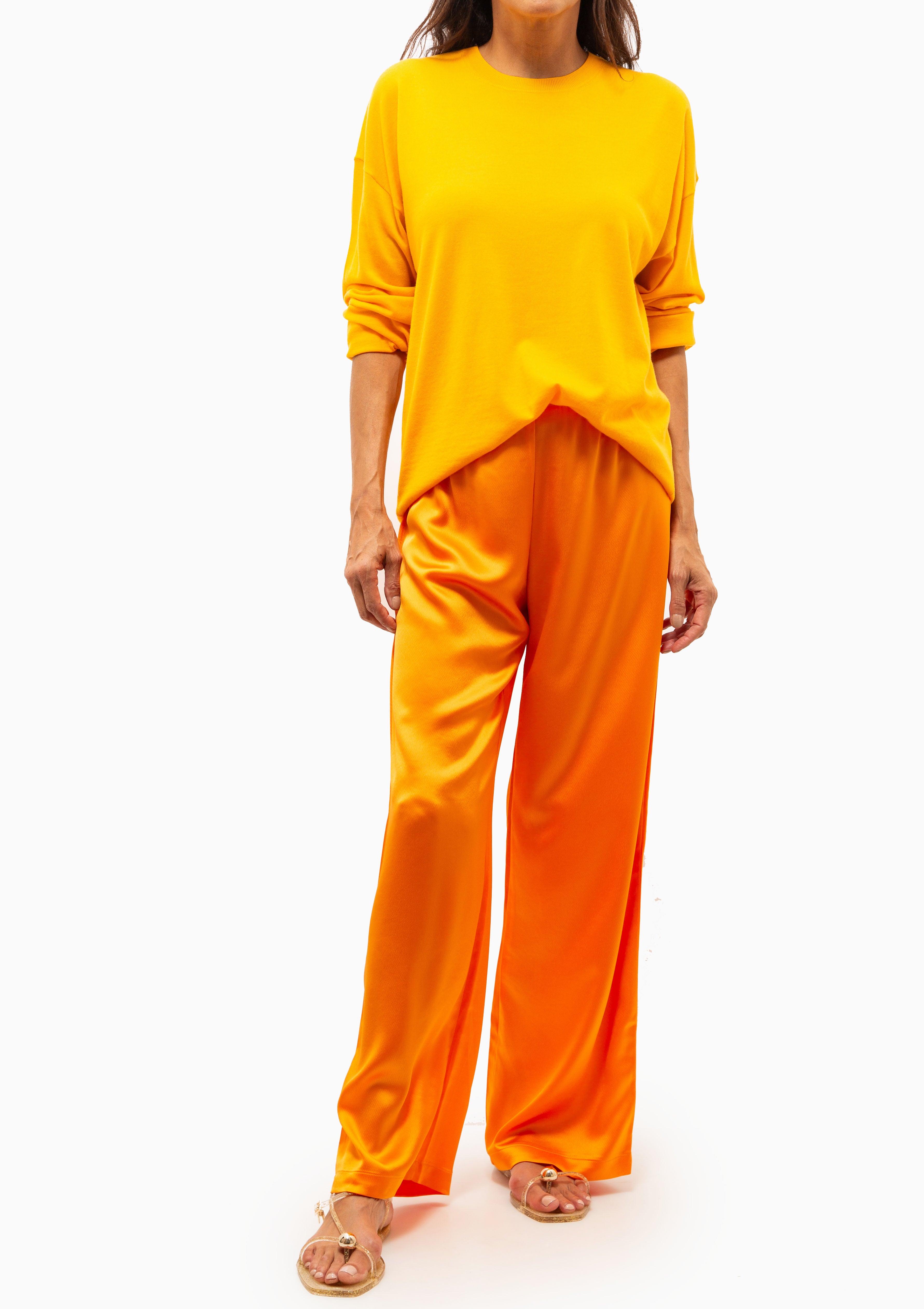 James Oversized Crewneck | Marigold