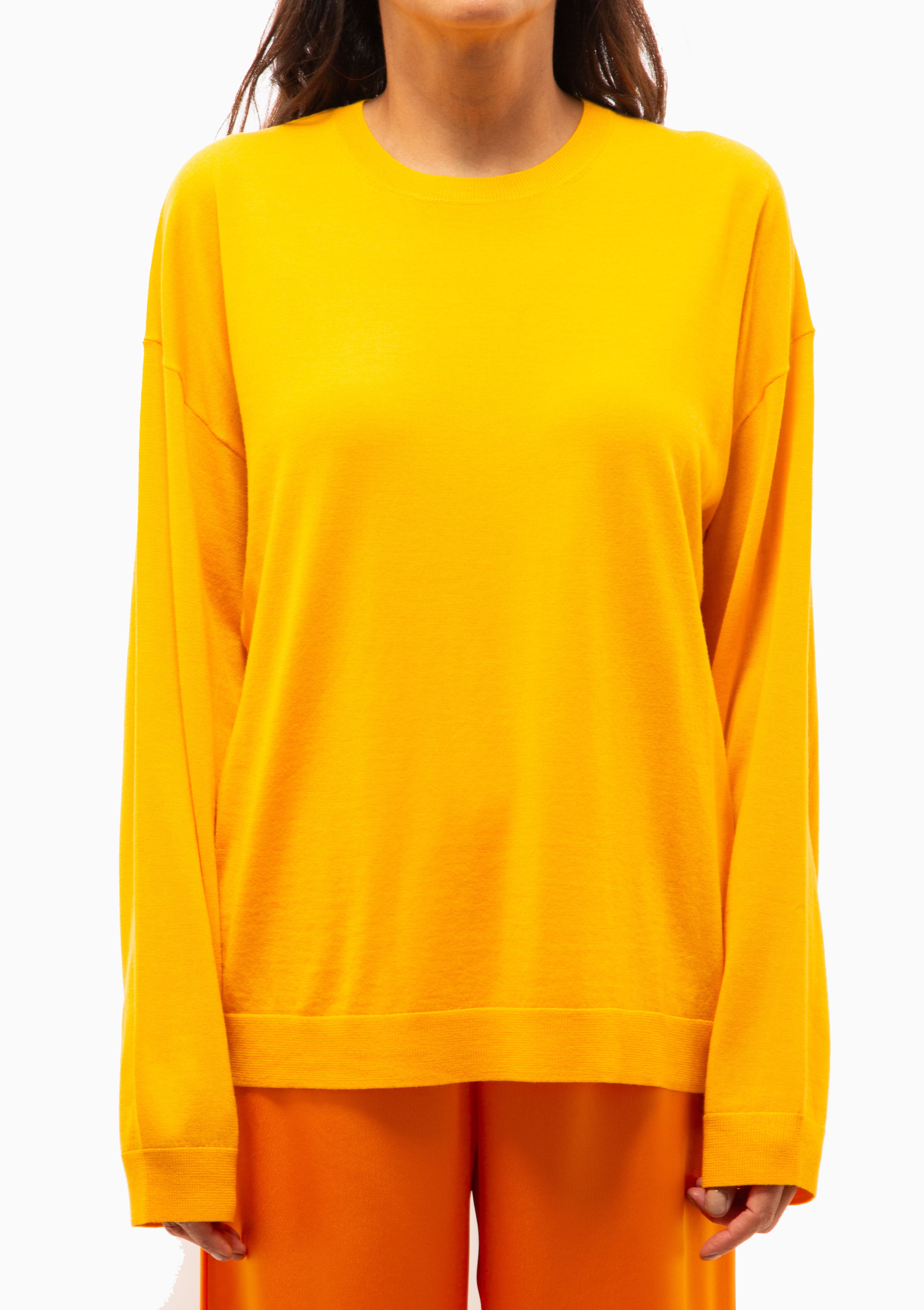 James Oversized Crewneck | Marigold