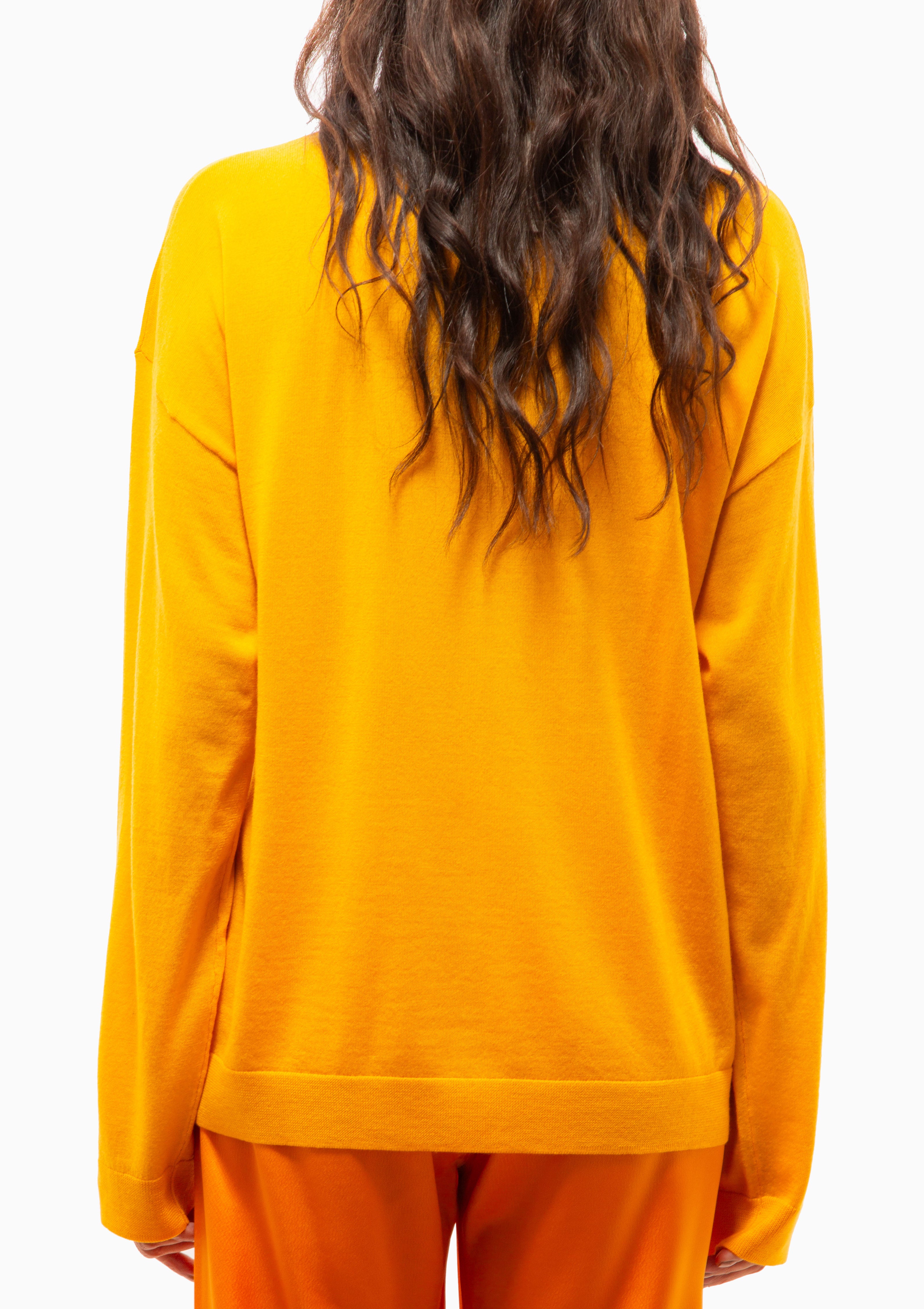 James Oversized Crewneck | Marigold