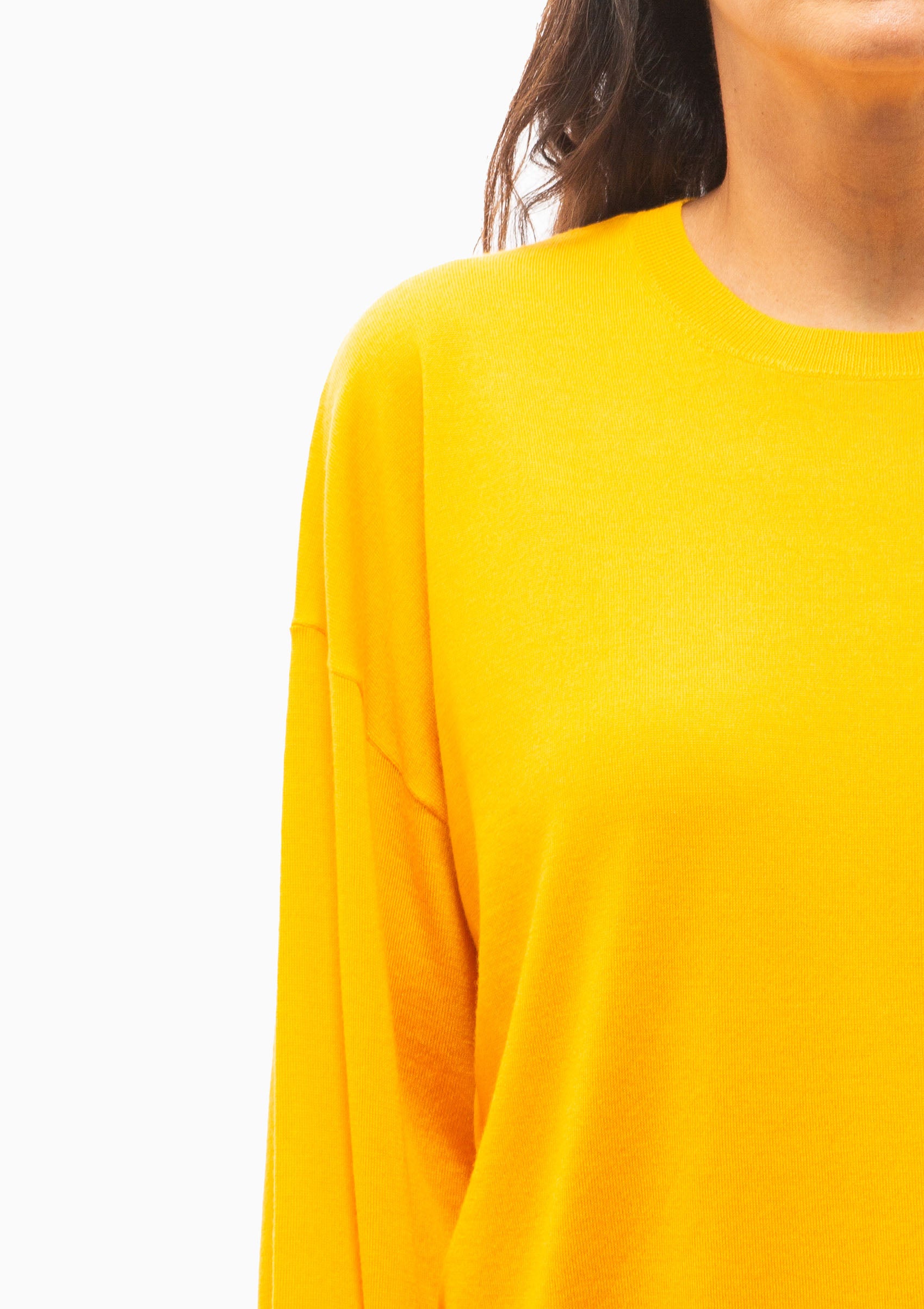 James Oversized Crewneck | Marigold