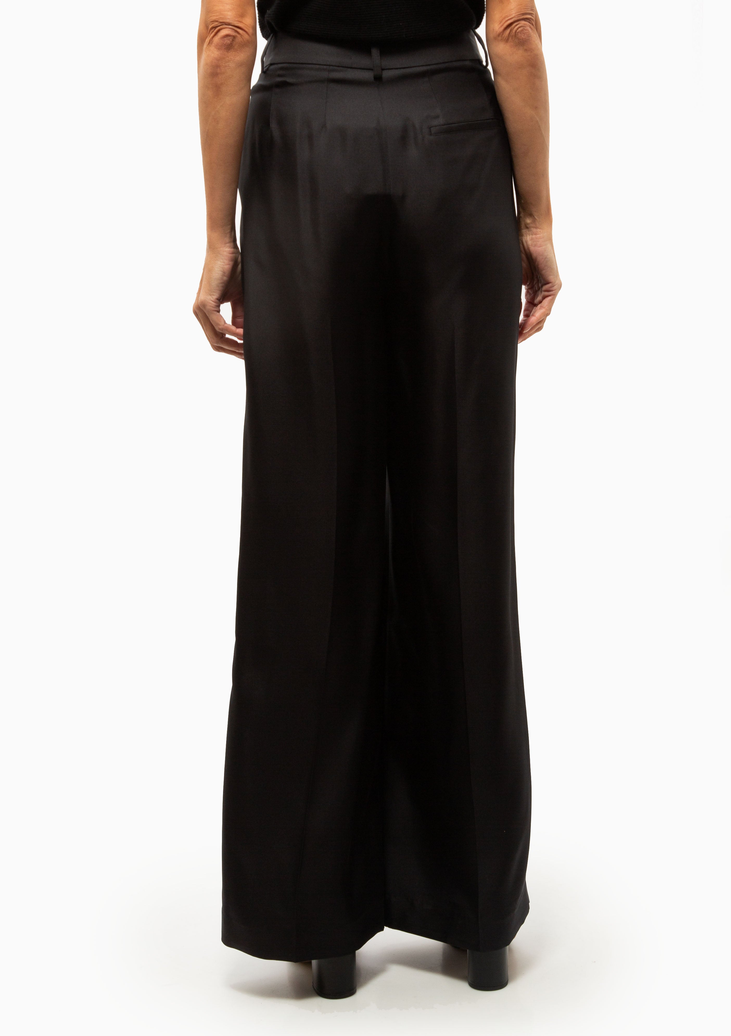 Tailored Wide Leg Trousers | Midnight