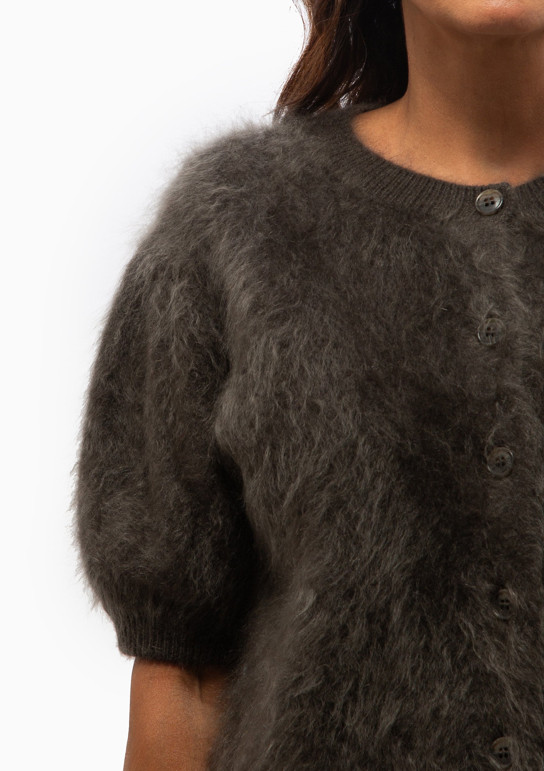 Lucianne Cardigan | Dark Fern Brushed
