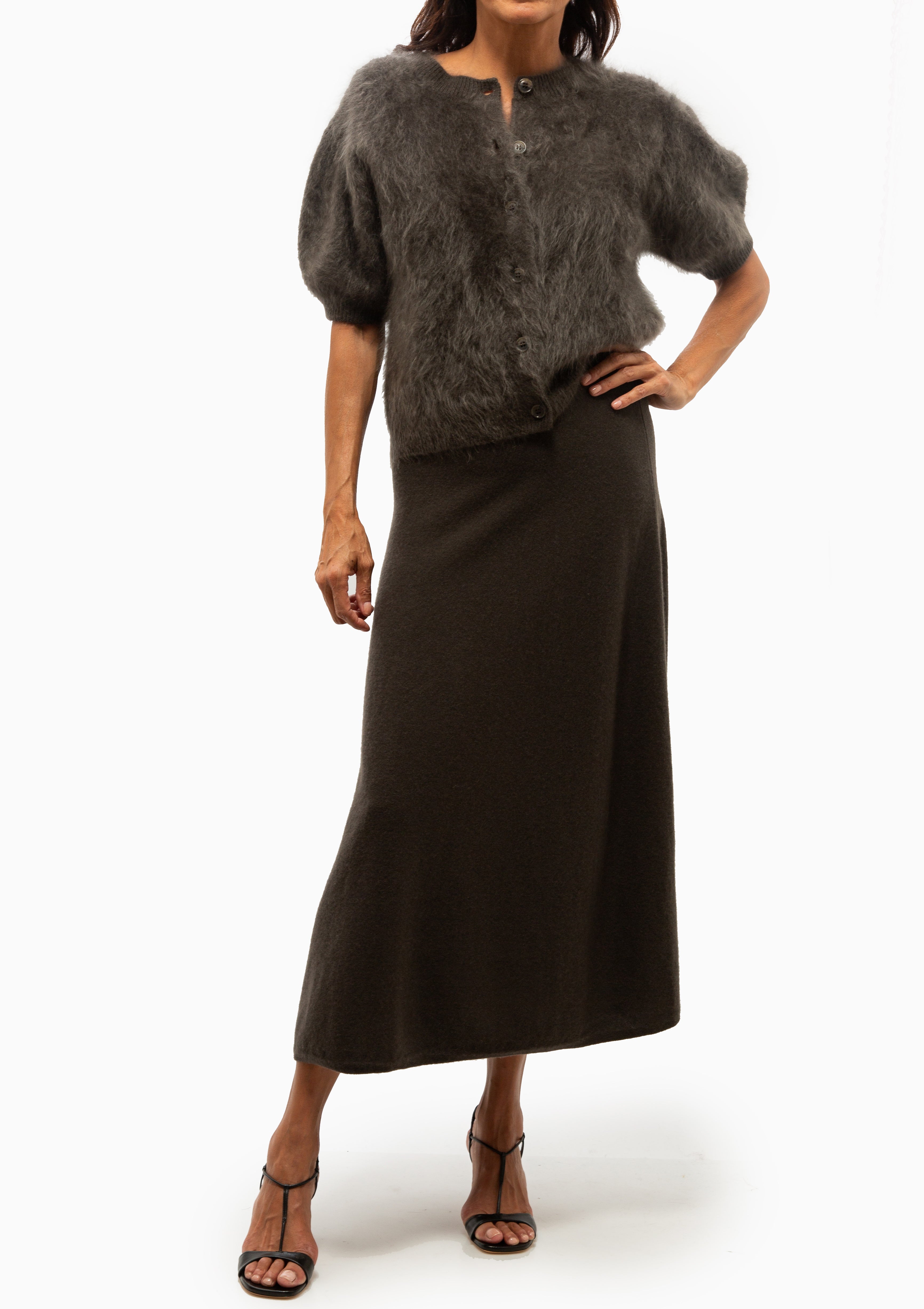 Lucianne Cardigan | Dark Fern Brushed