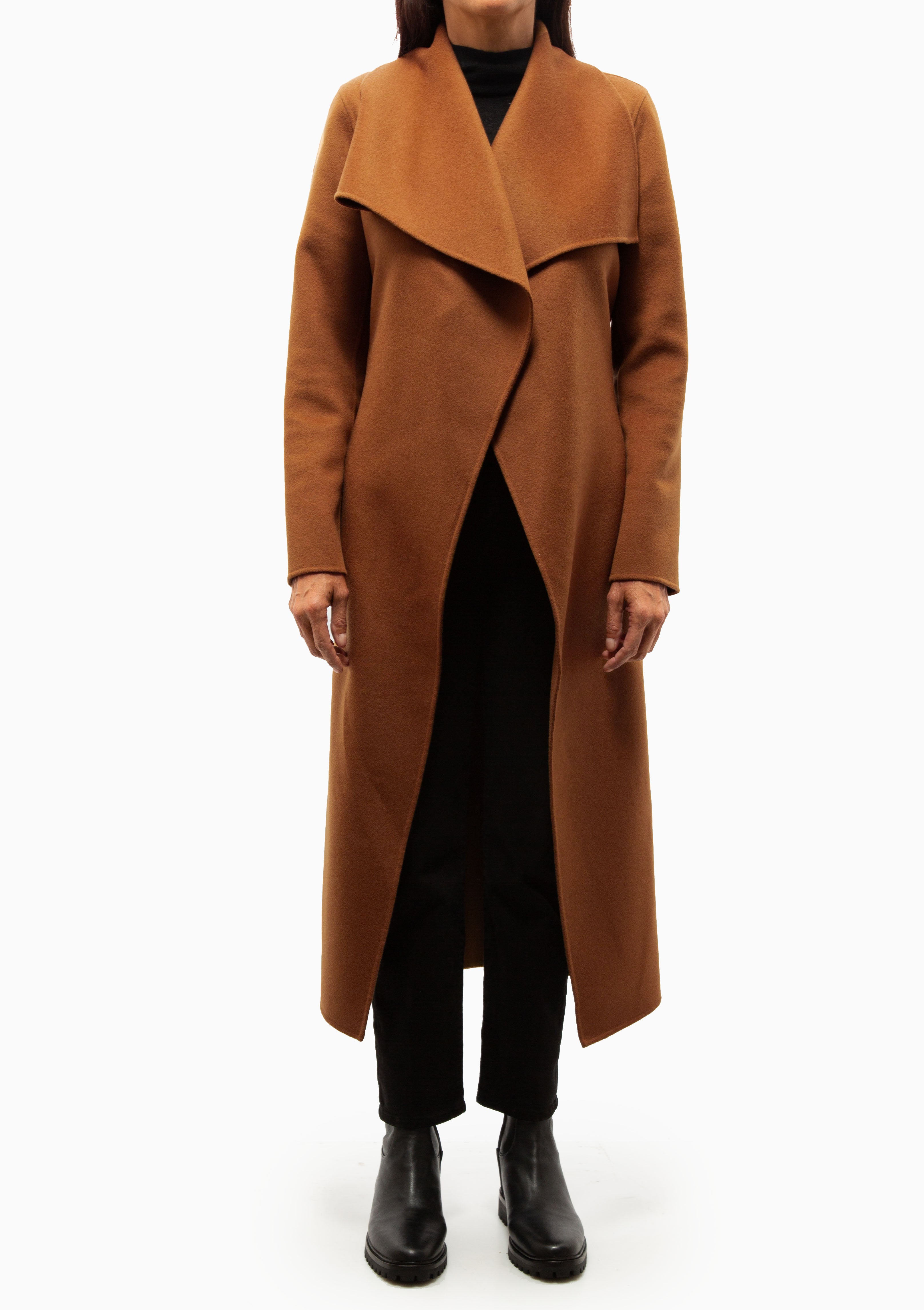 Mai Wrap Coat | Earth Brown