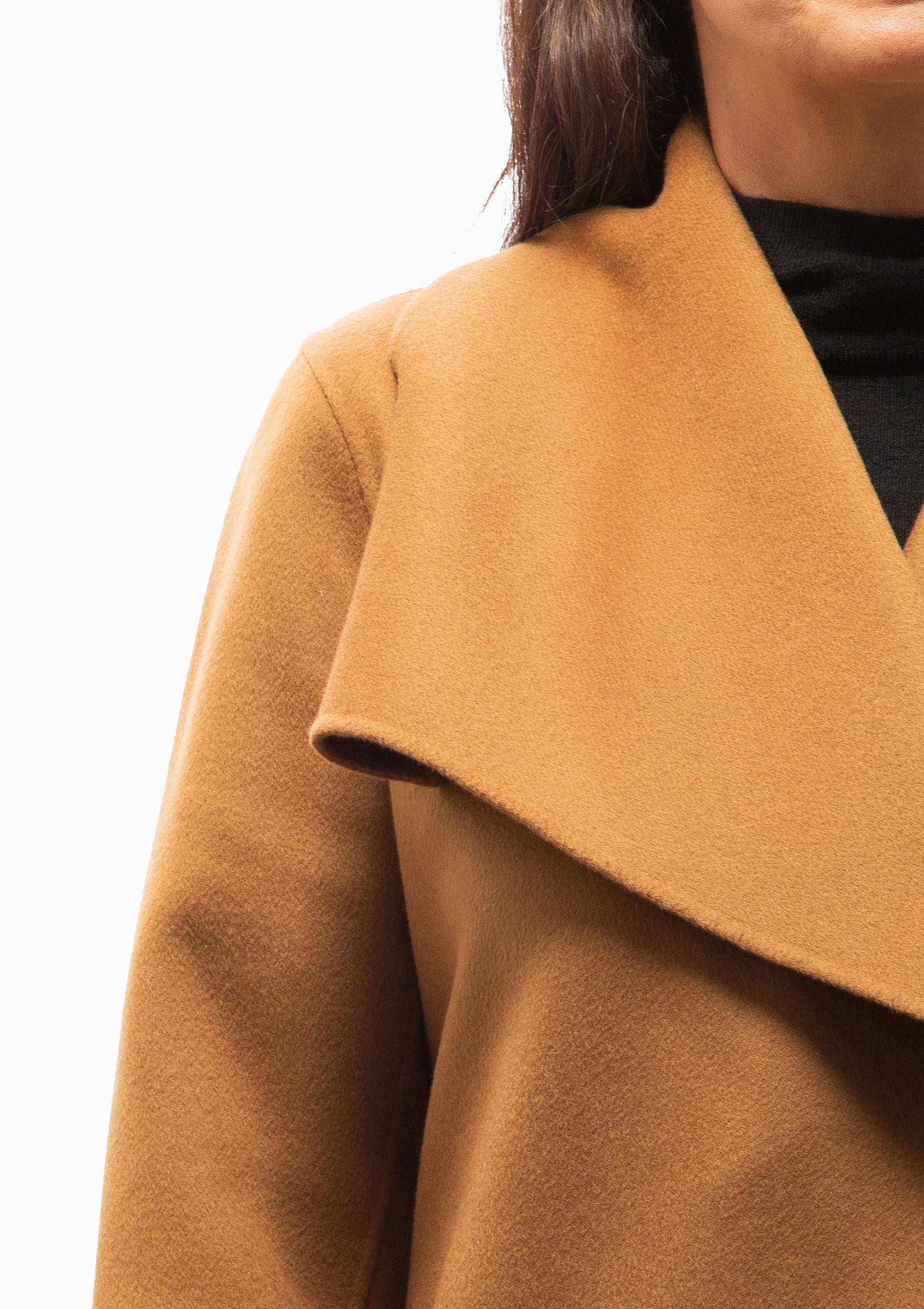 Mai Wrap Coat | Earth Brown