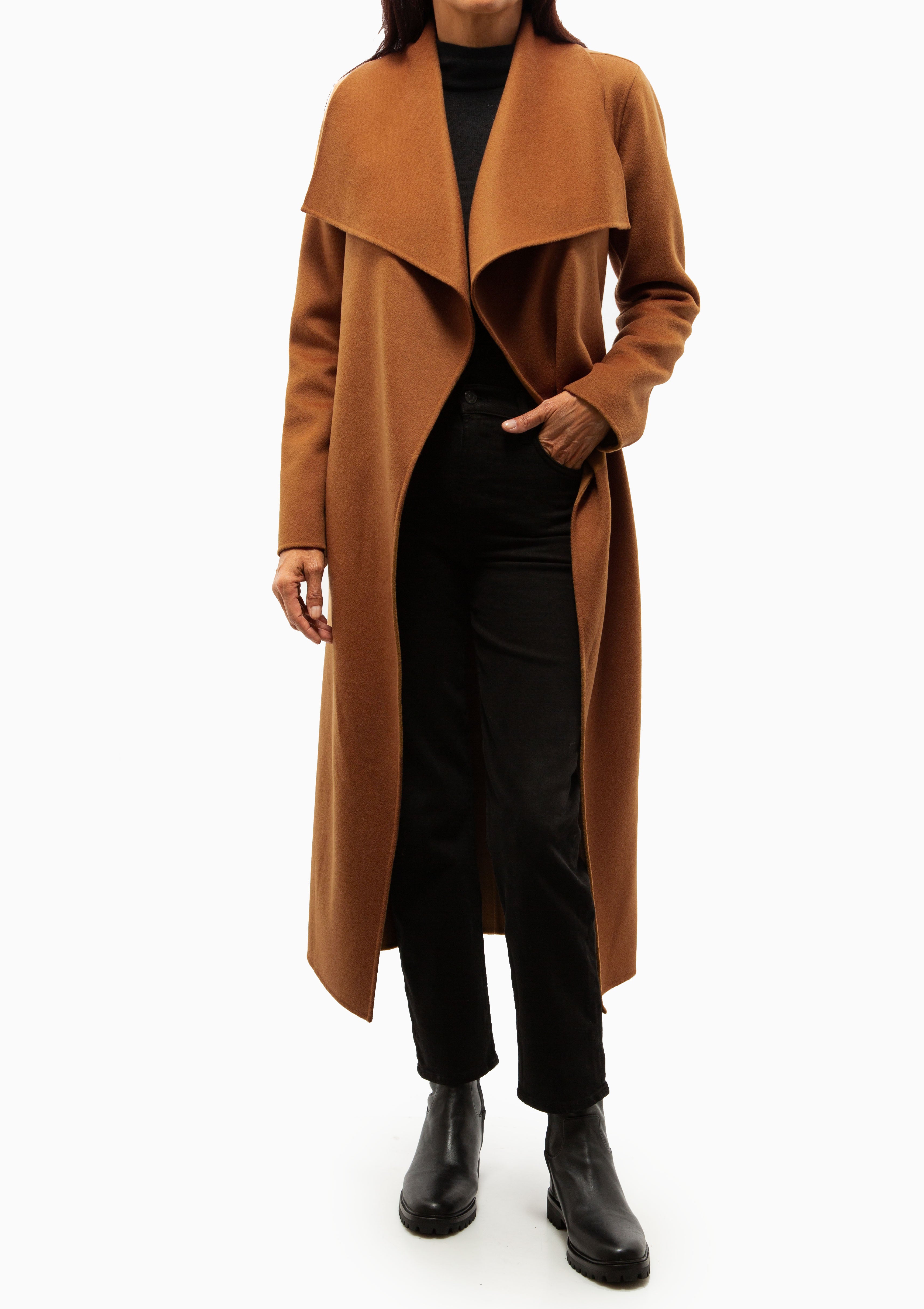 Mai Wrap Coat | Earth Brown