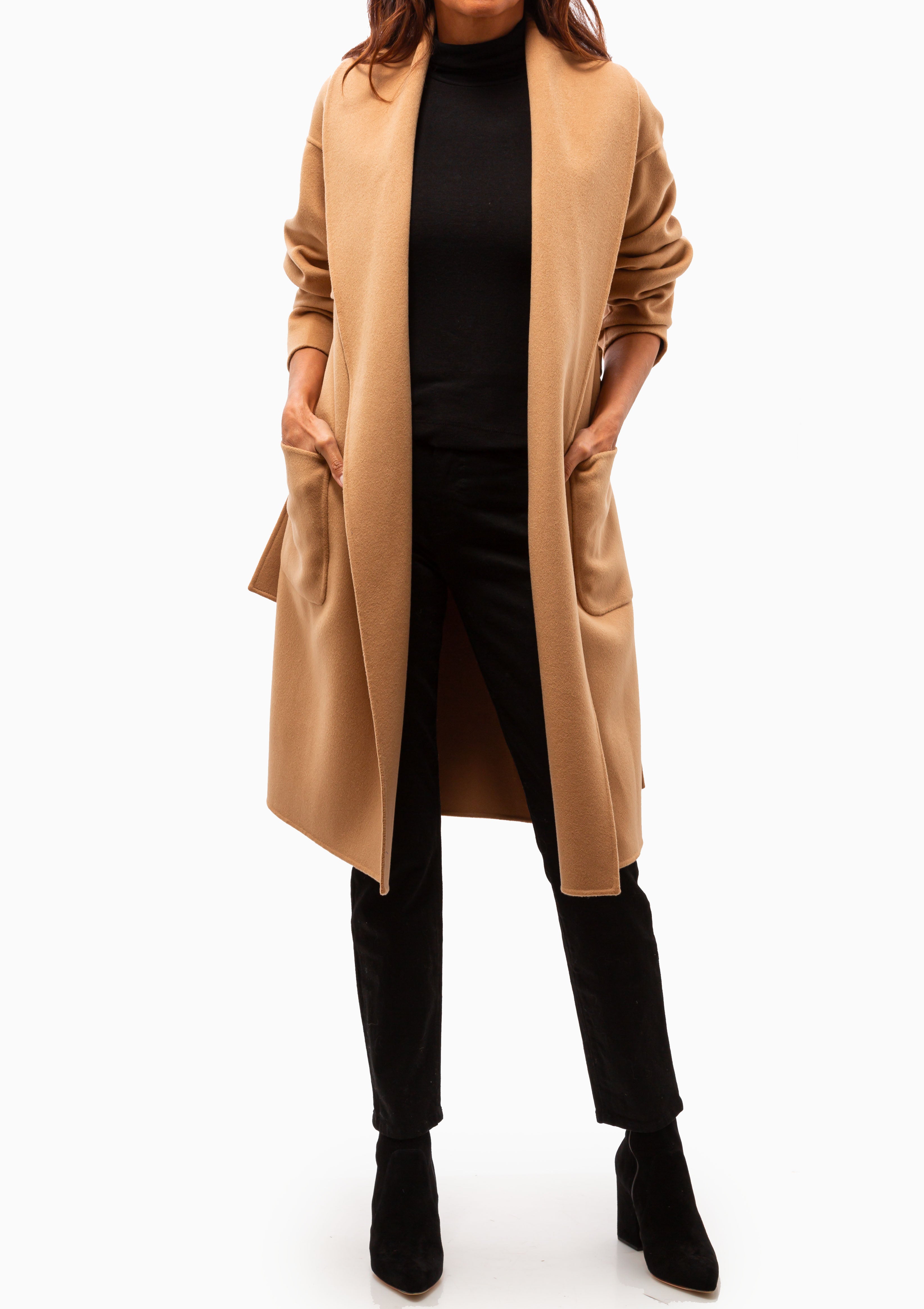 Thalia Robe Coat | Tan