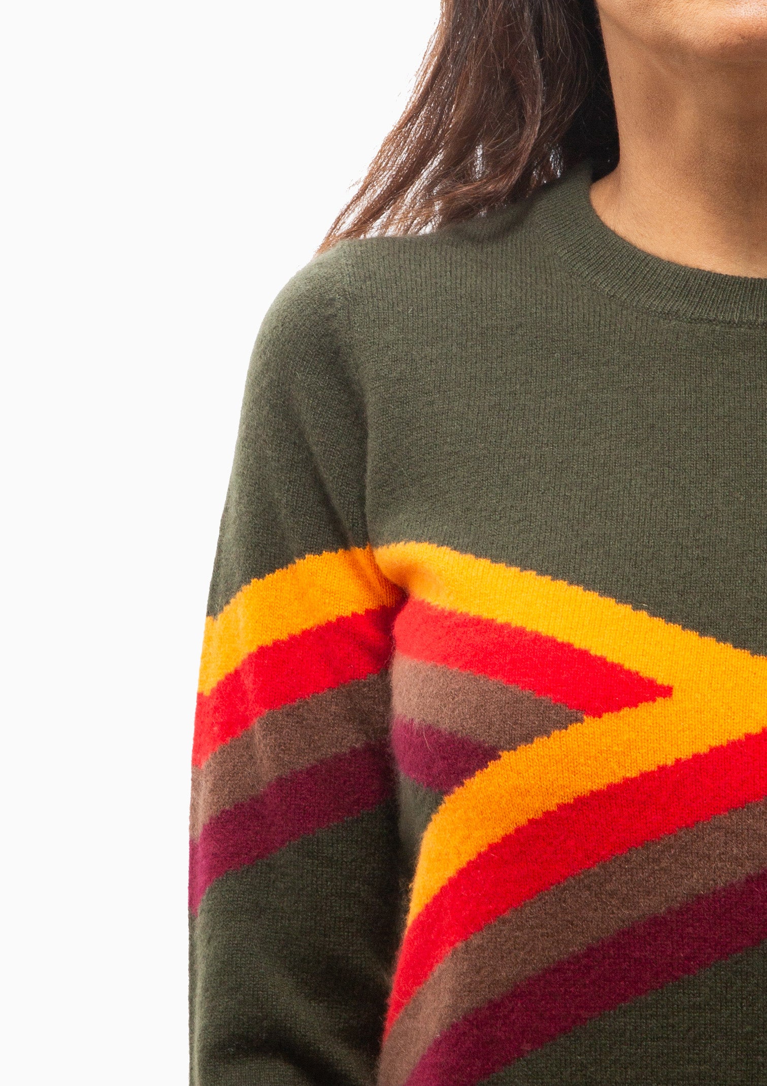 Myna Top | Green/Orange