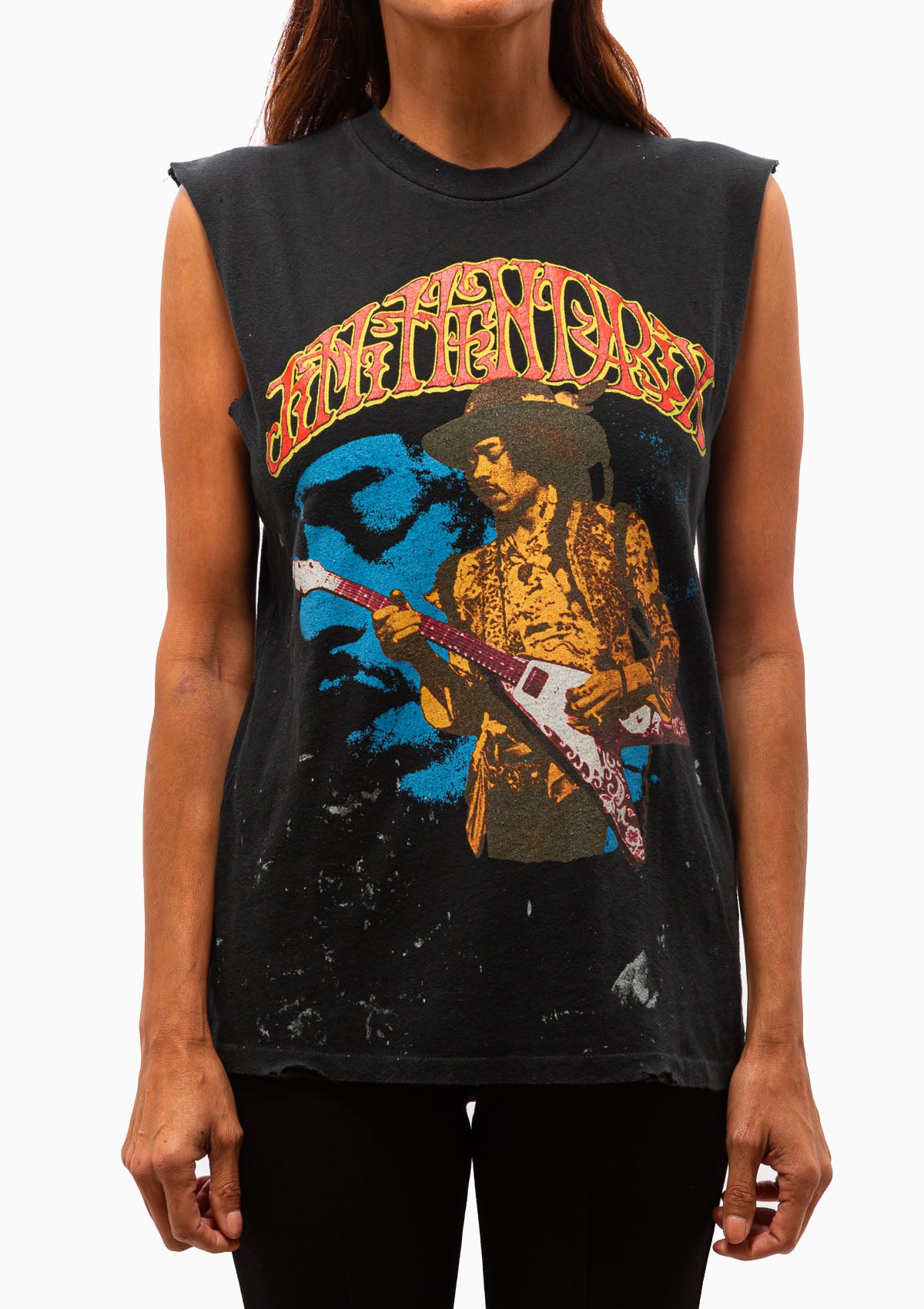 Jimi Hendrix Muscle Tank | Coal Pigment