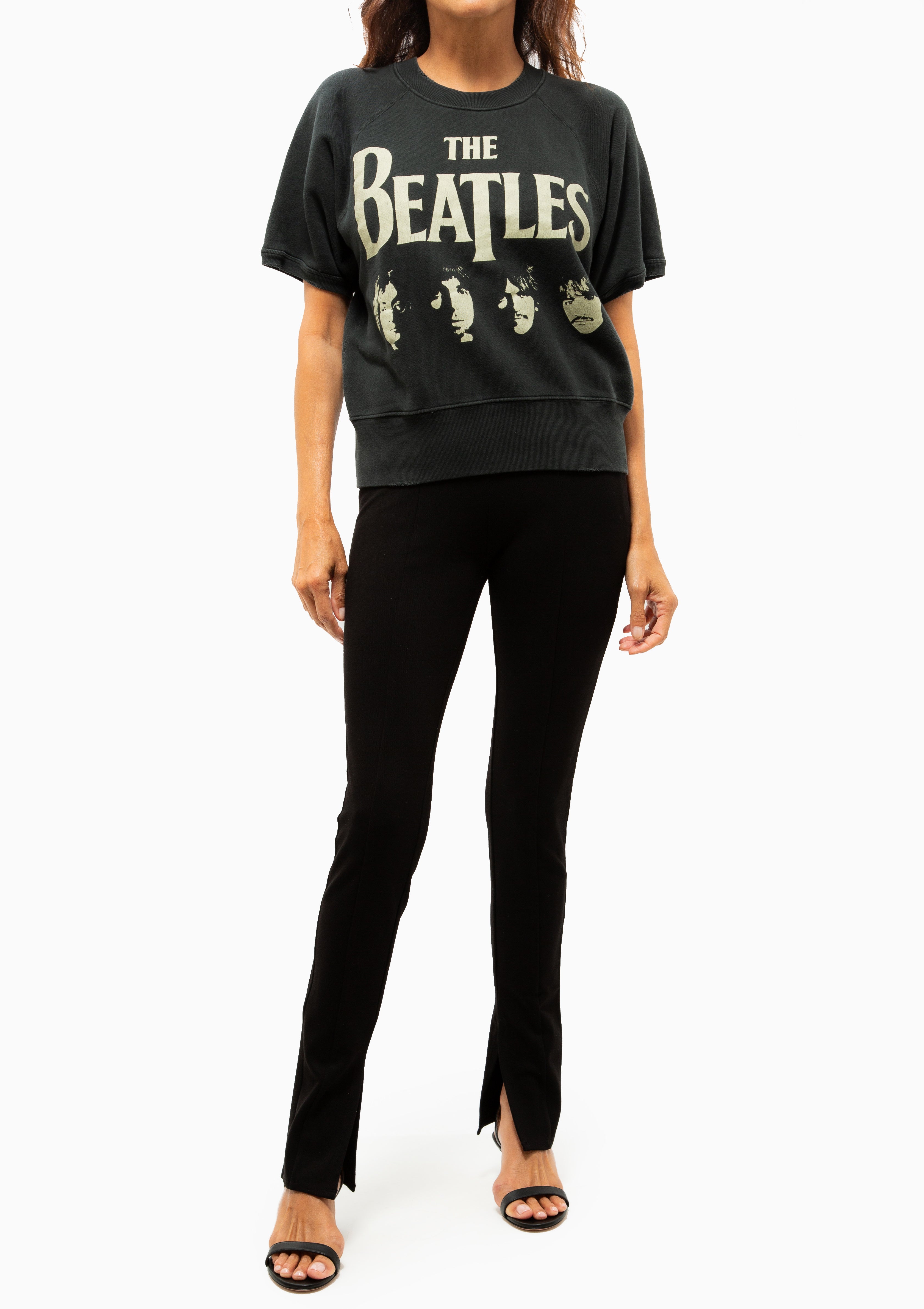 Beatles Short Sleeve Sweatshirt | Coal Pigment