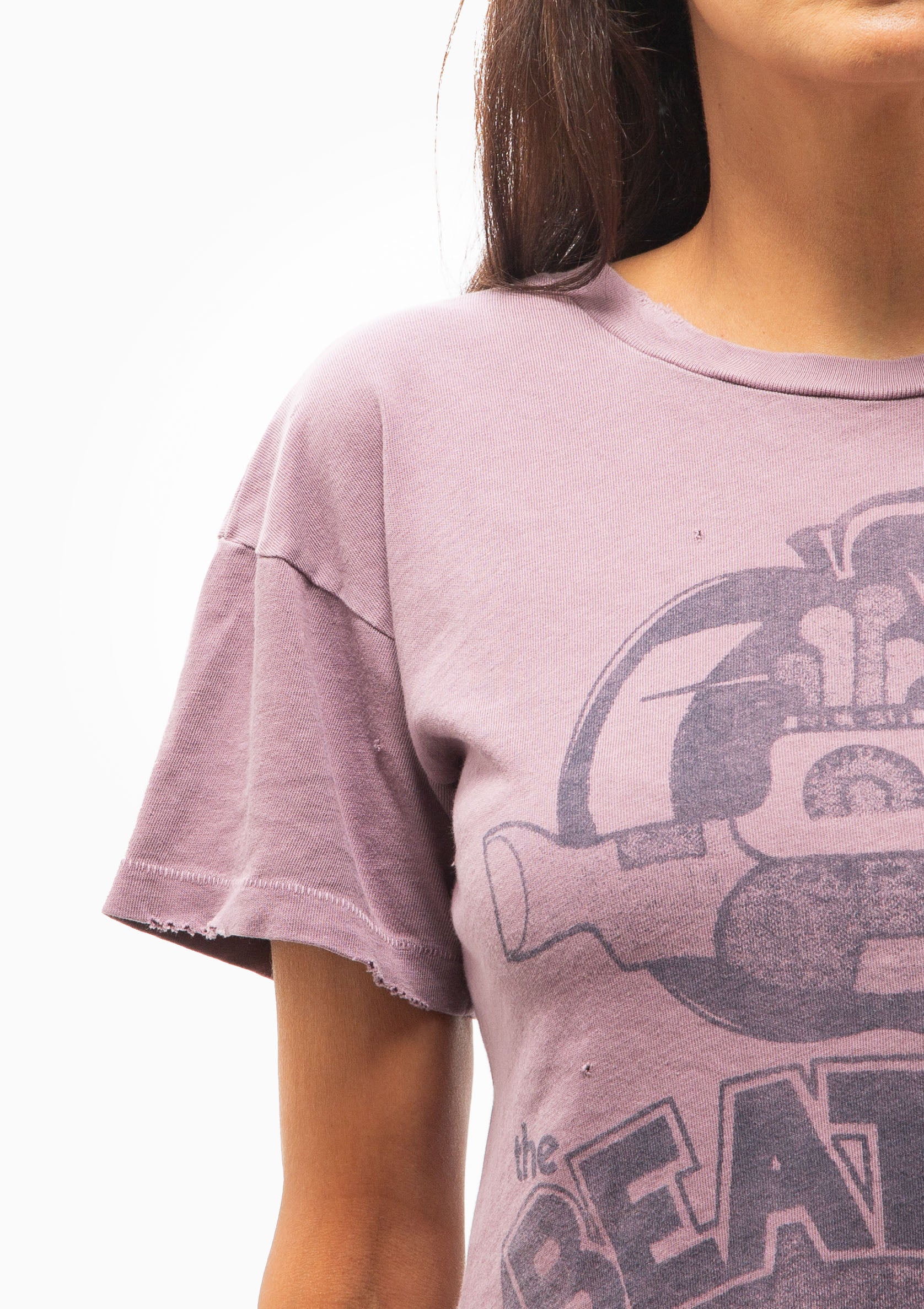 The Beatles Crop Tee | Purple Haze