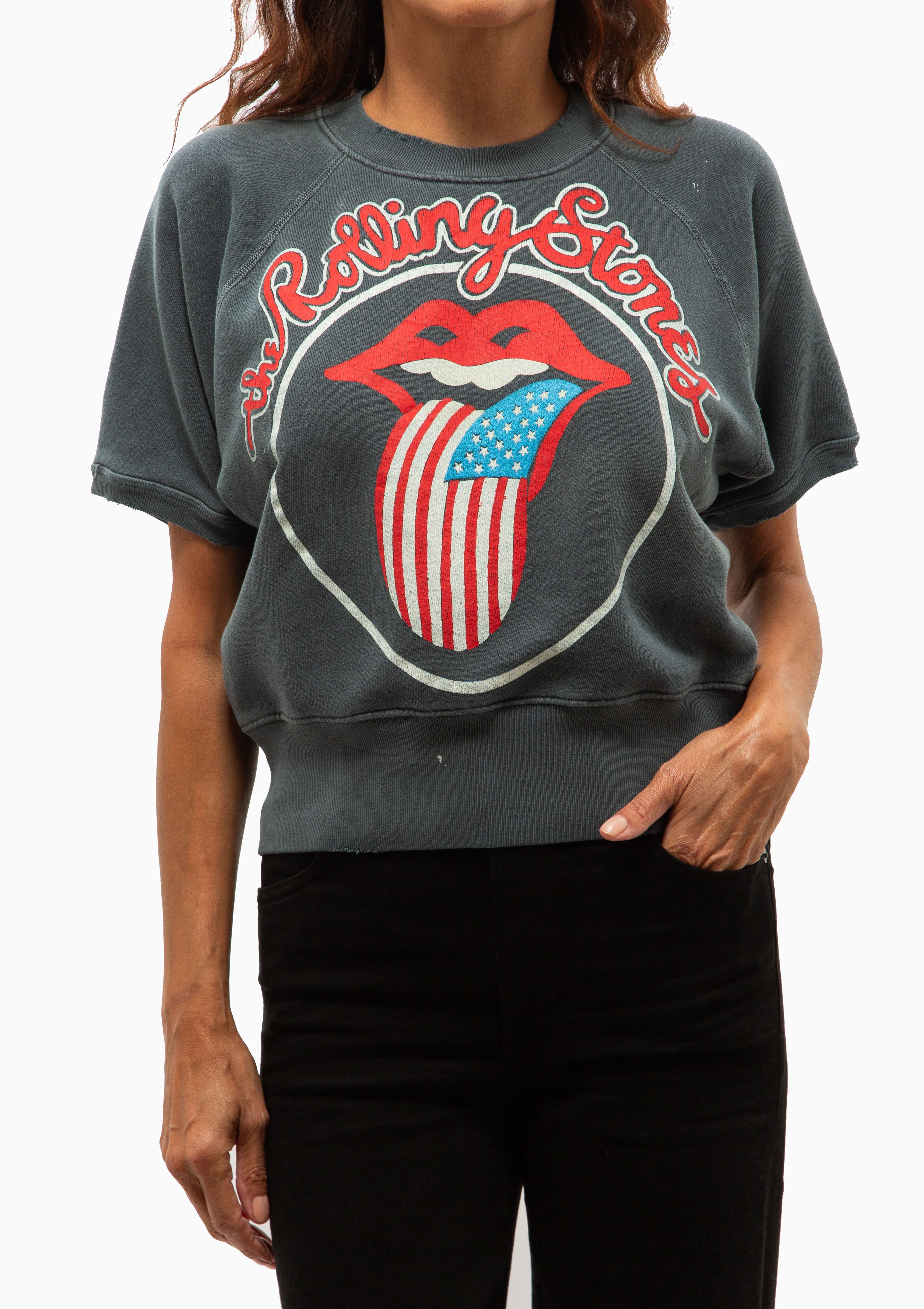 Rolling Stones Short Sleeve Sweatshirt | Dusk
