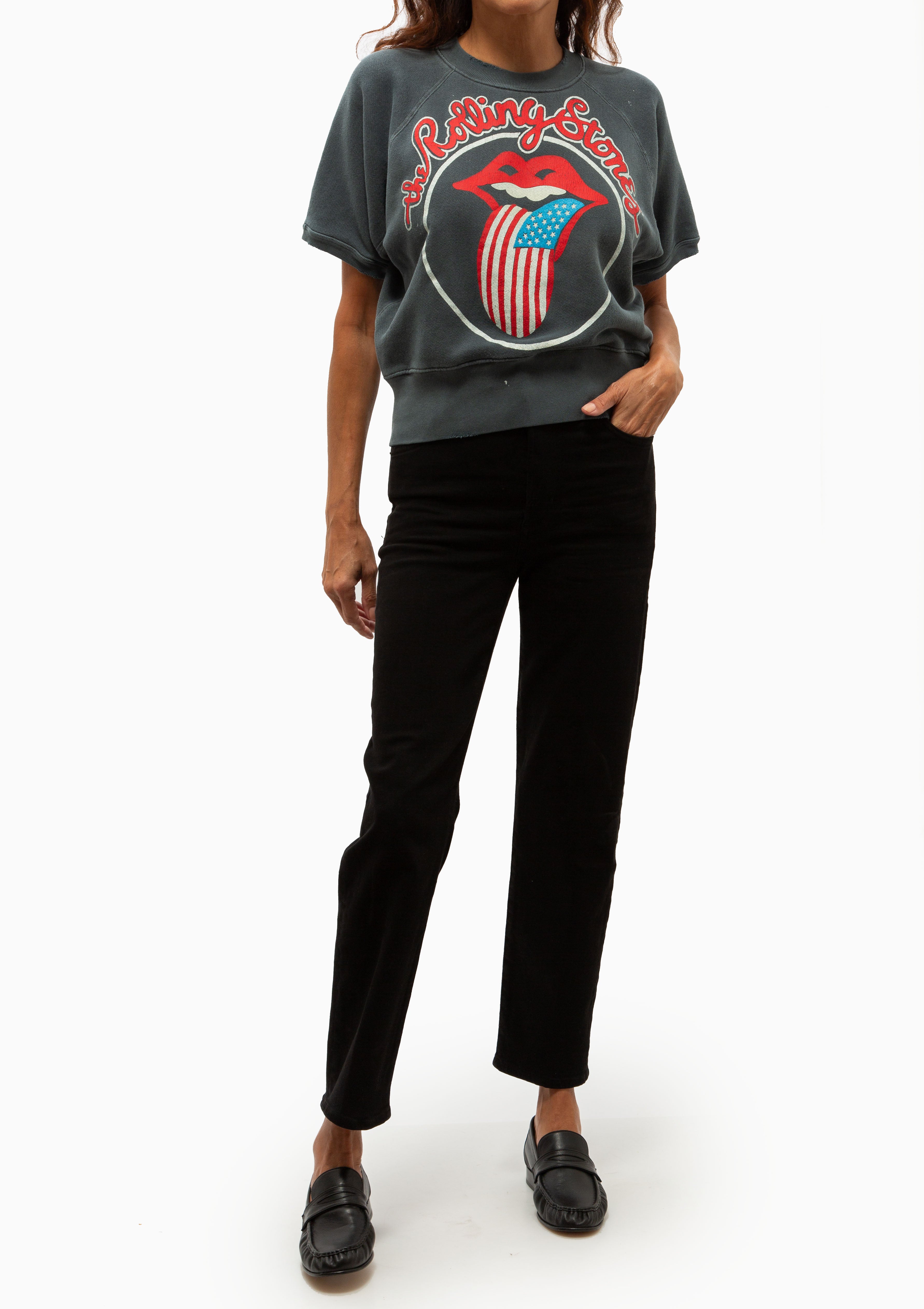 Rolling Stones Short Sleeve Sweatshirt | Dusk